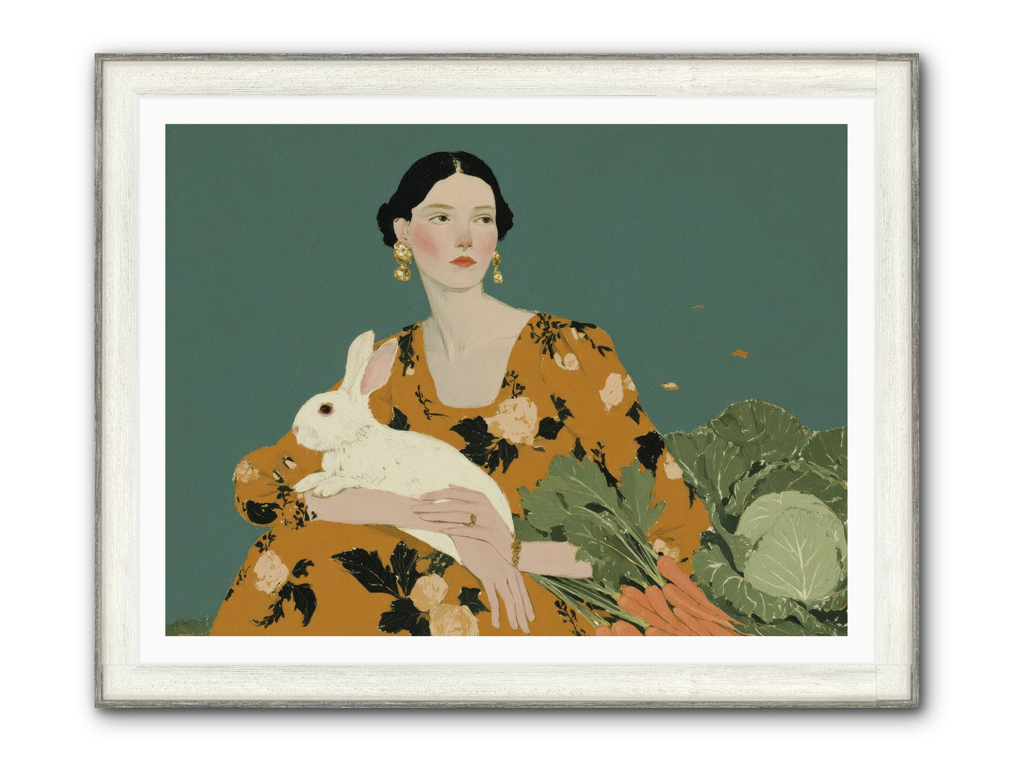 Sunlit Pause Framed Print - Driftwood White 48x36