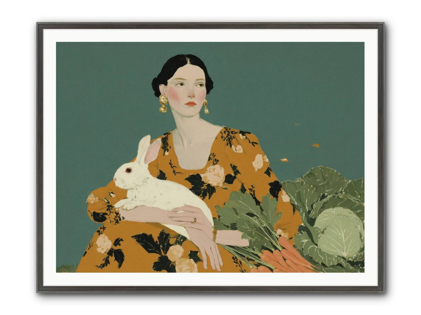 Sunlit Pause Framed Print - Slimwoods Black/Silver 48x36