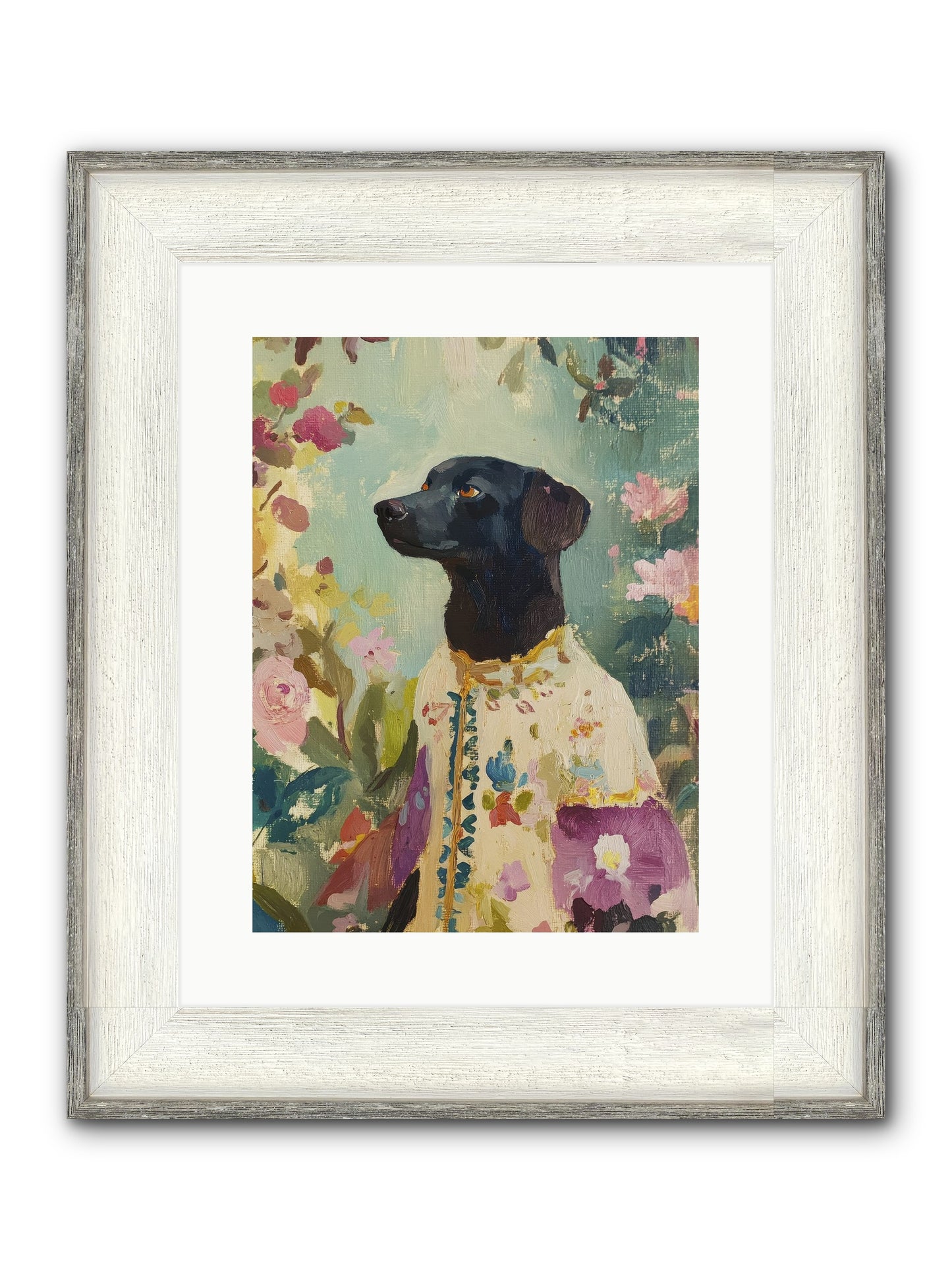 Sunny Mae Framed Print - Driftwood White 12x16
