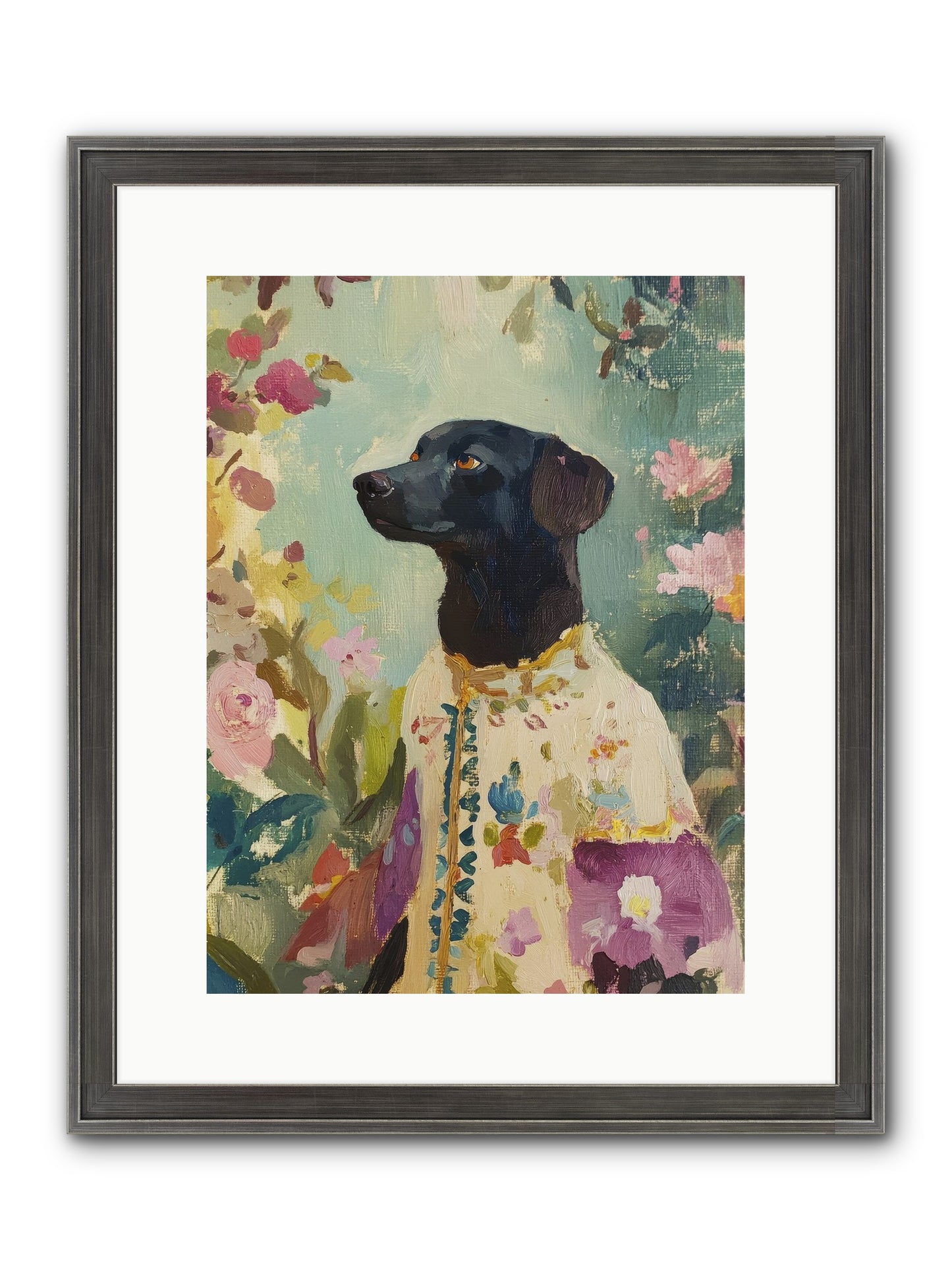 Sunny Mae Framed Print - Slimwoods Black/Silver 12x16