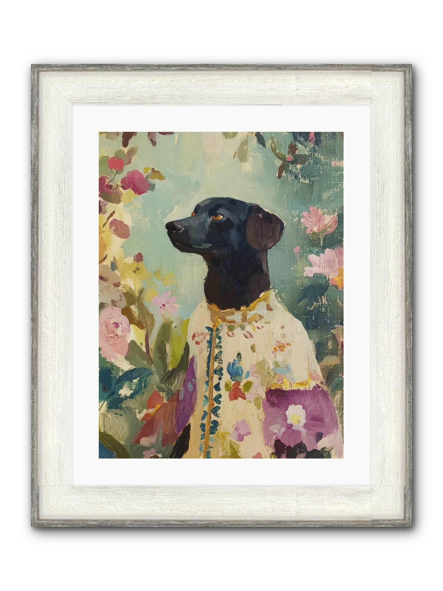 Sunny Mae Framed Print - Driftwood White 18x24