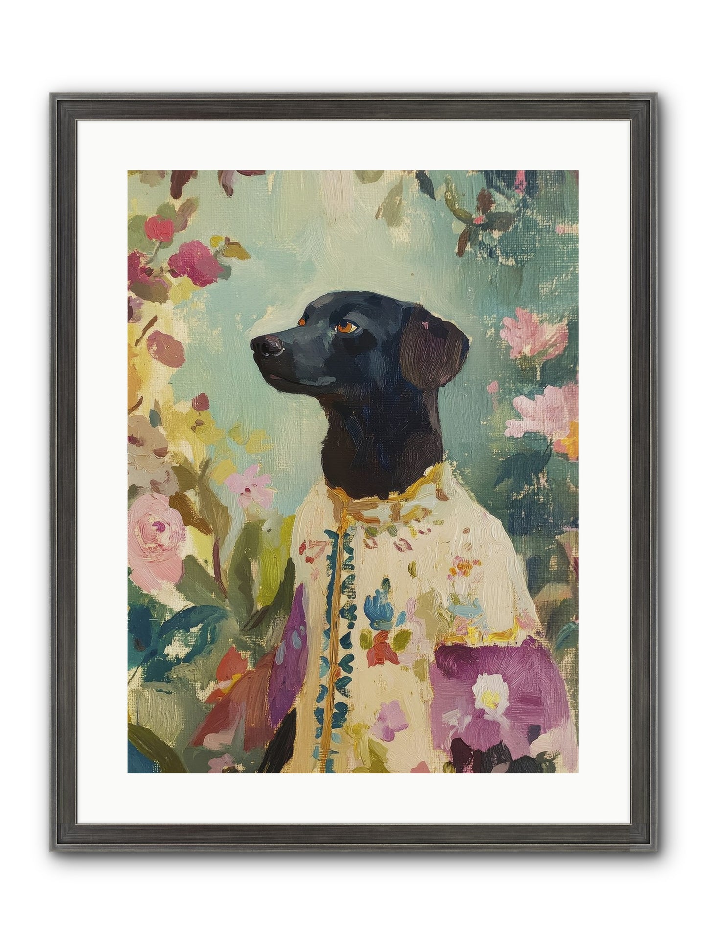 Sunny Mae Framed Print - Slimwoods Black/Silver 18x24