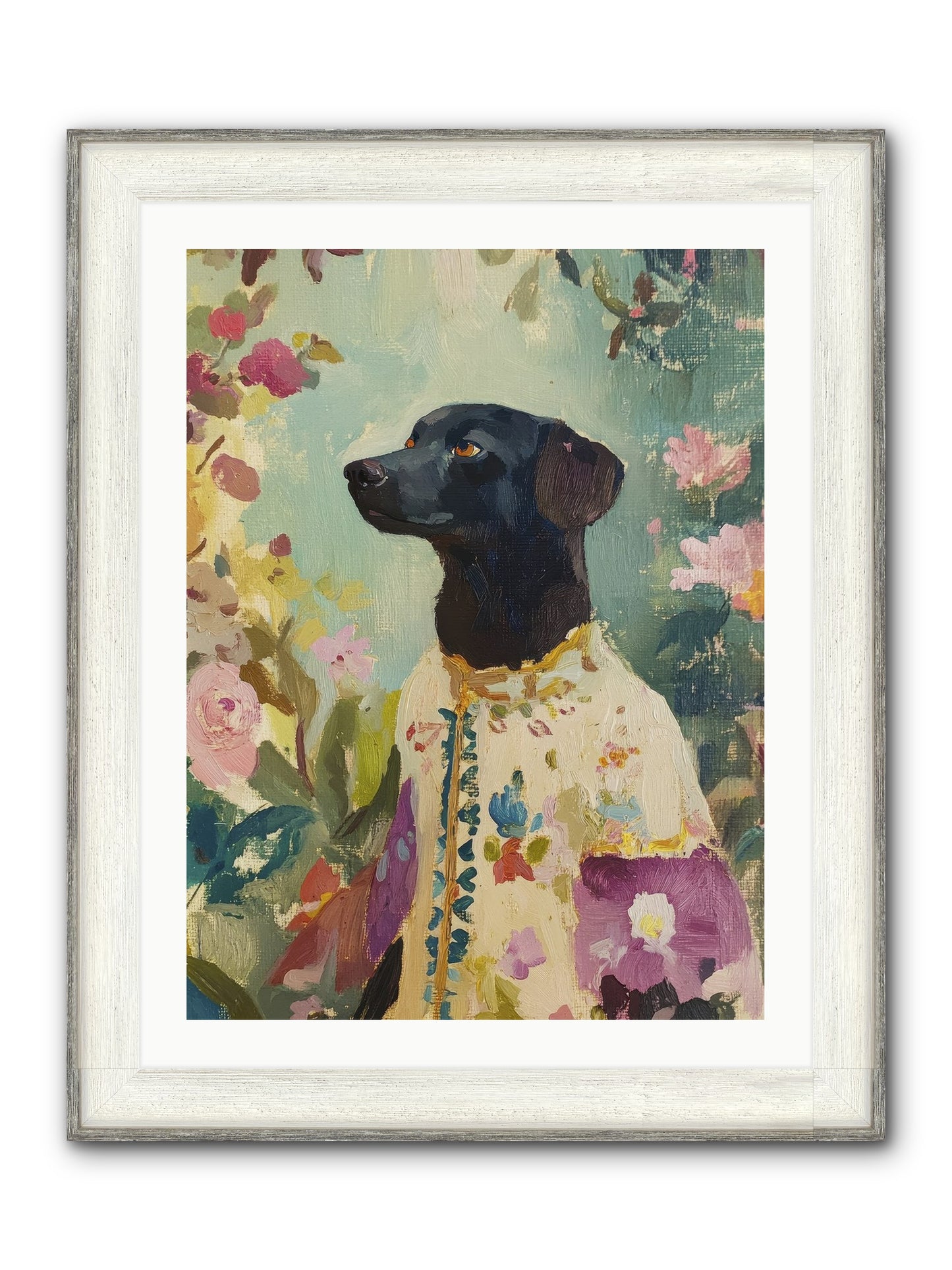 Sunny Mae Framed Print - Driftwood White 24x32