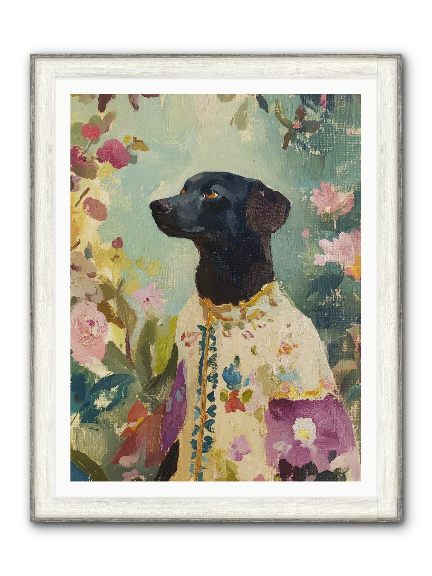 Sunny Mae Framed Print - Driftwood White 36x48