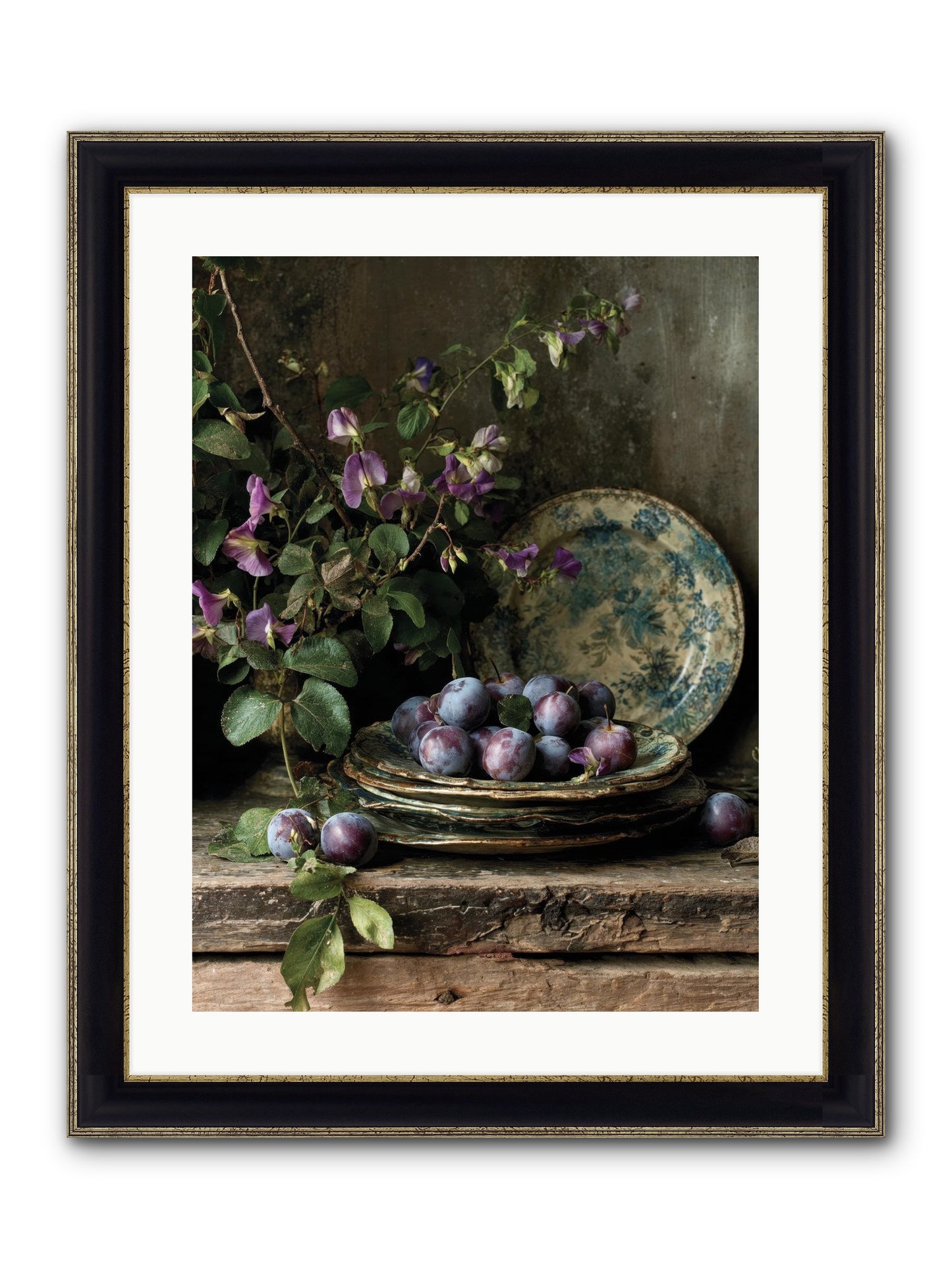 Sunrise Framed Print - Black & Gold 18x24