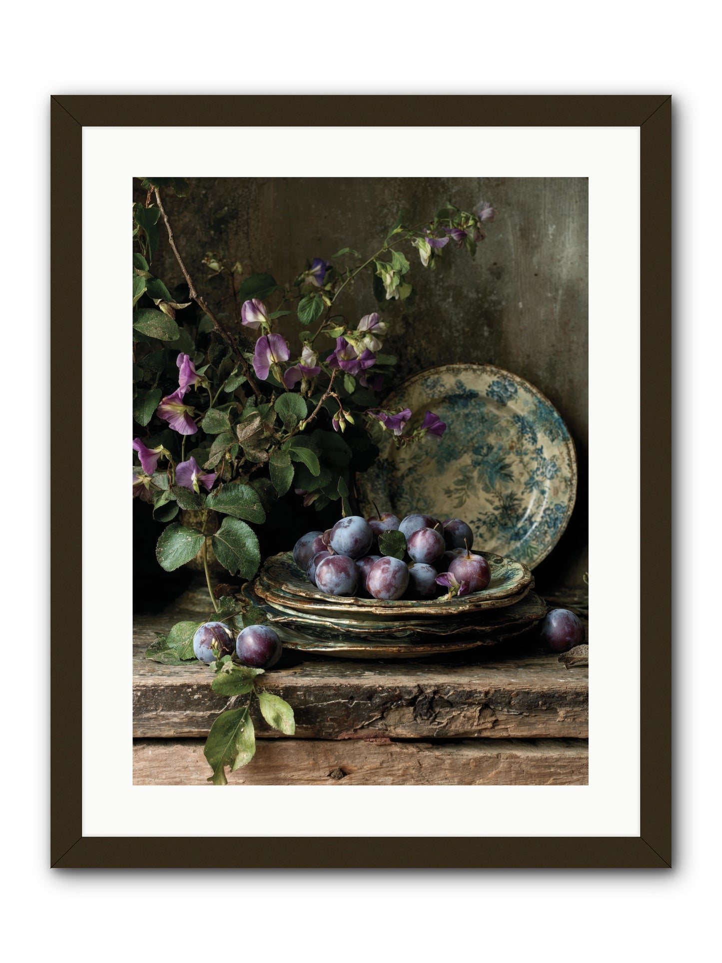 sunrise -- Framed Print - Black 18x24