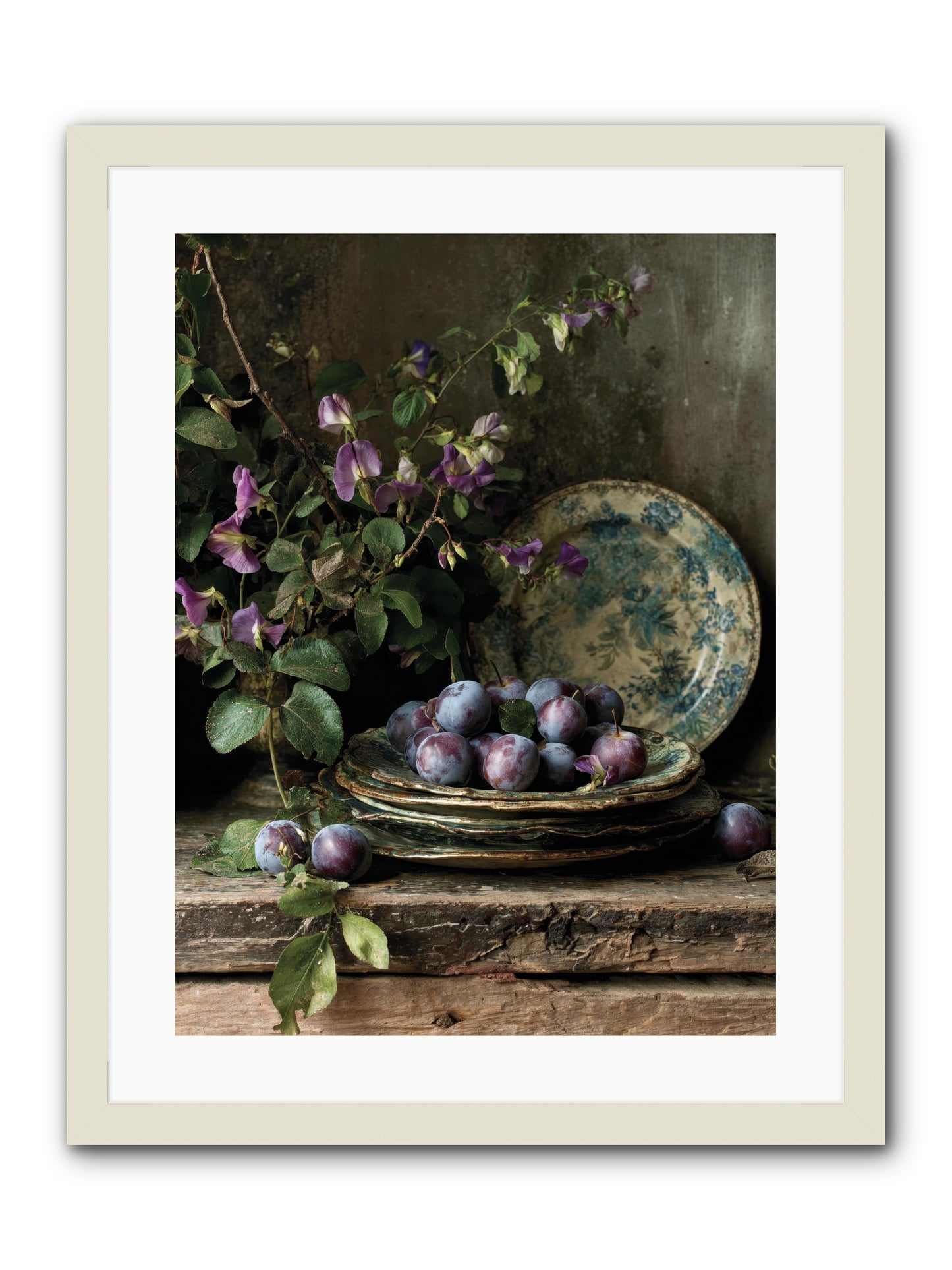 sunrise -- Framed Print - White 18x24