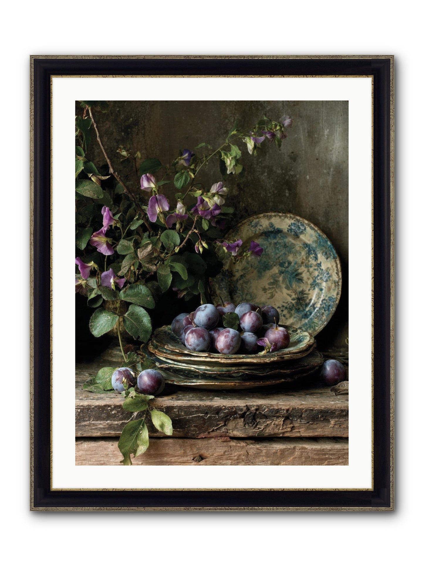 Sunrise Framed Print - Black & Gold 24x32