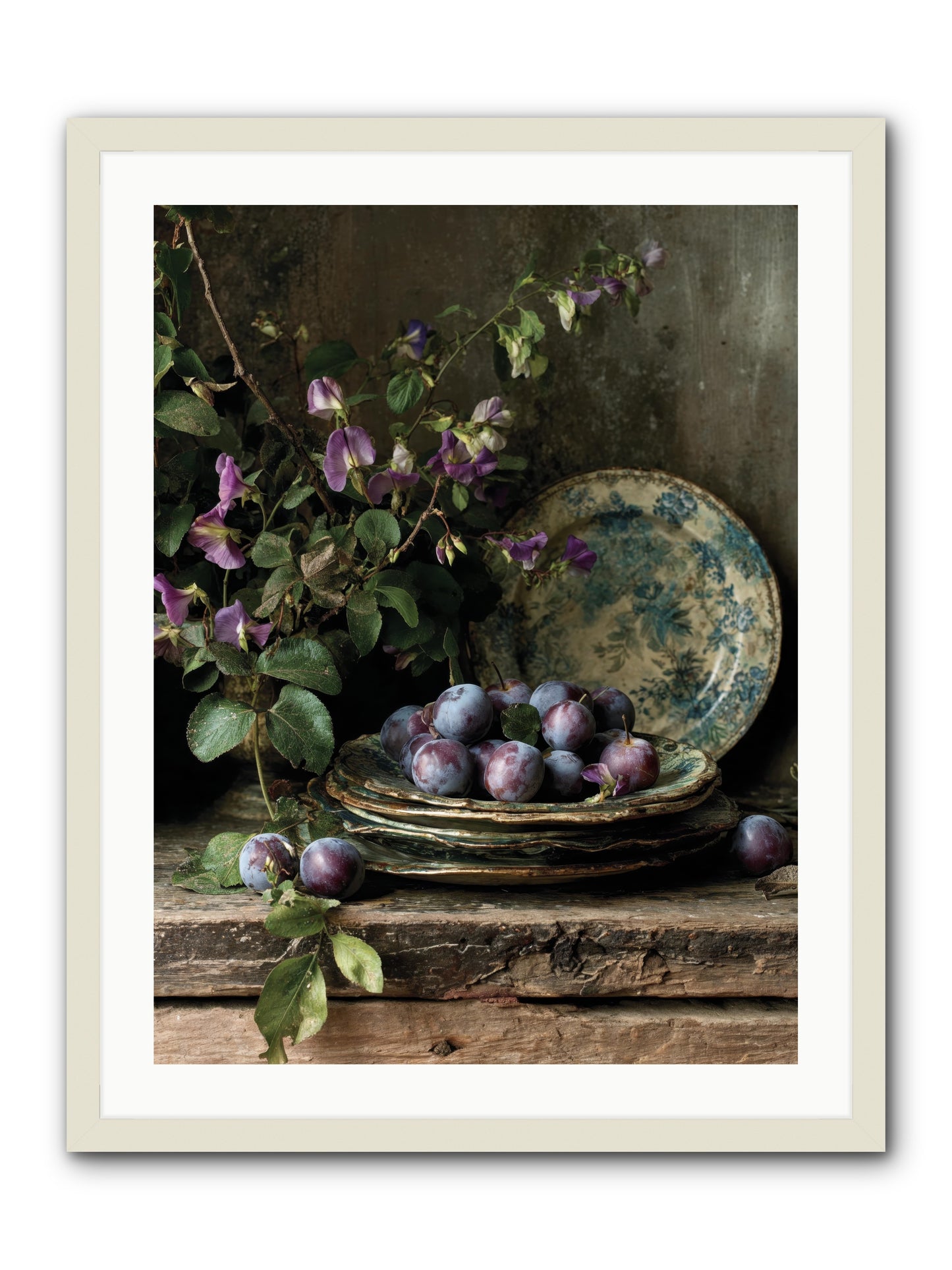 sunrise -- Framed Print - White 24x32