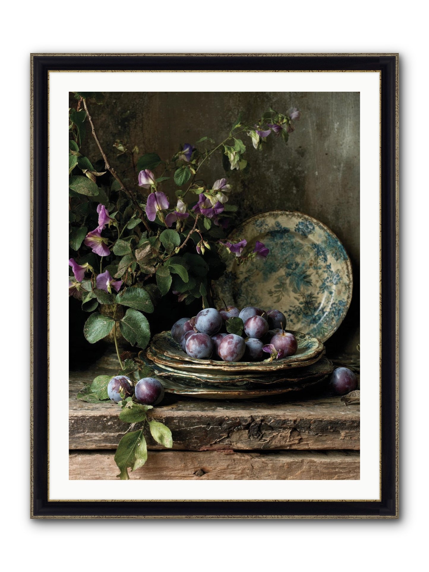 Sunrise Framed Print - Black & Gold 30x40