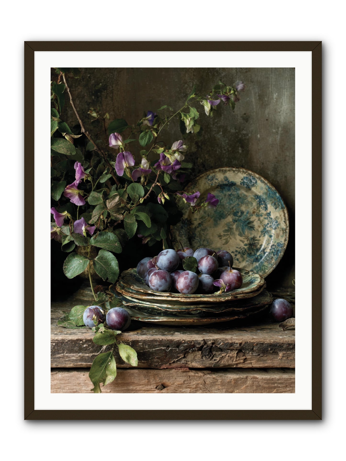 sunrise -- Framed Print - Black 30x40