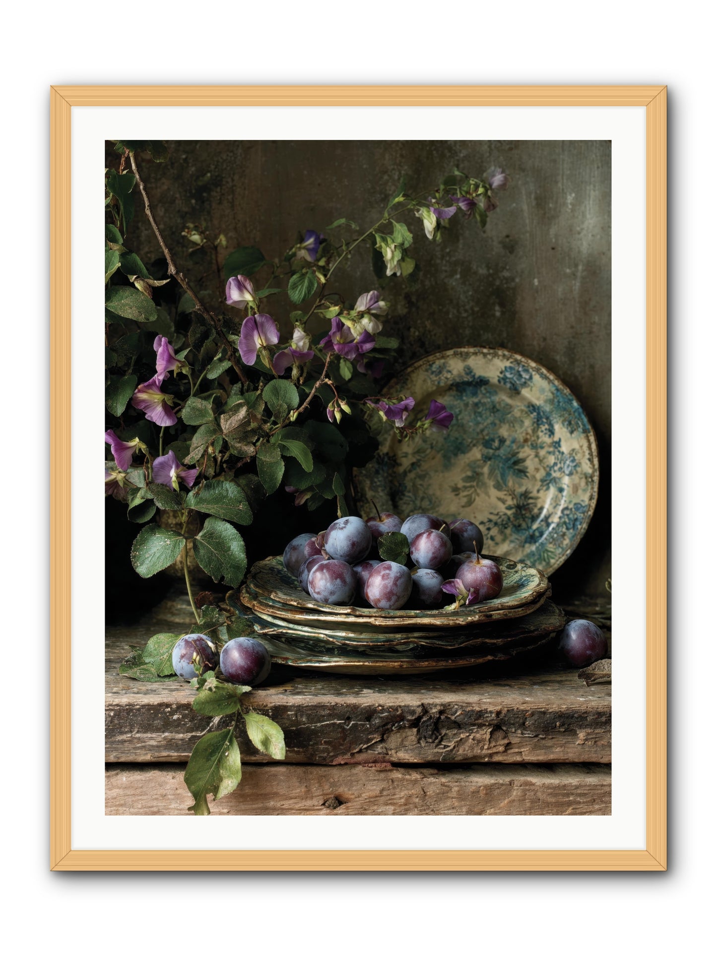sunrise -- Framed Print - Natural 30x40