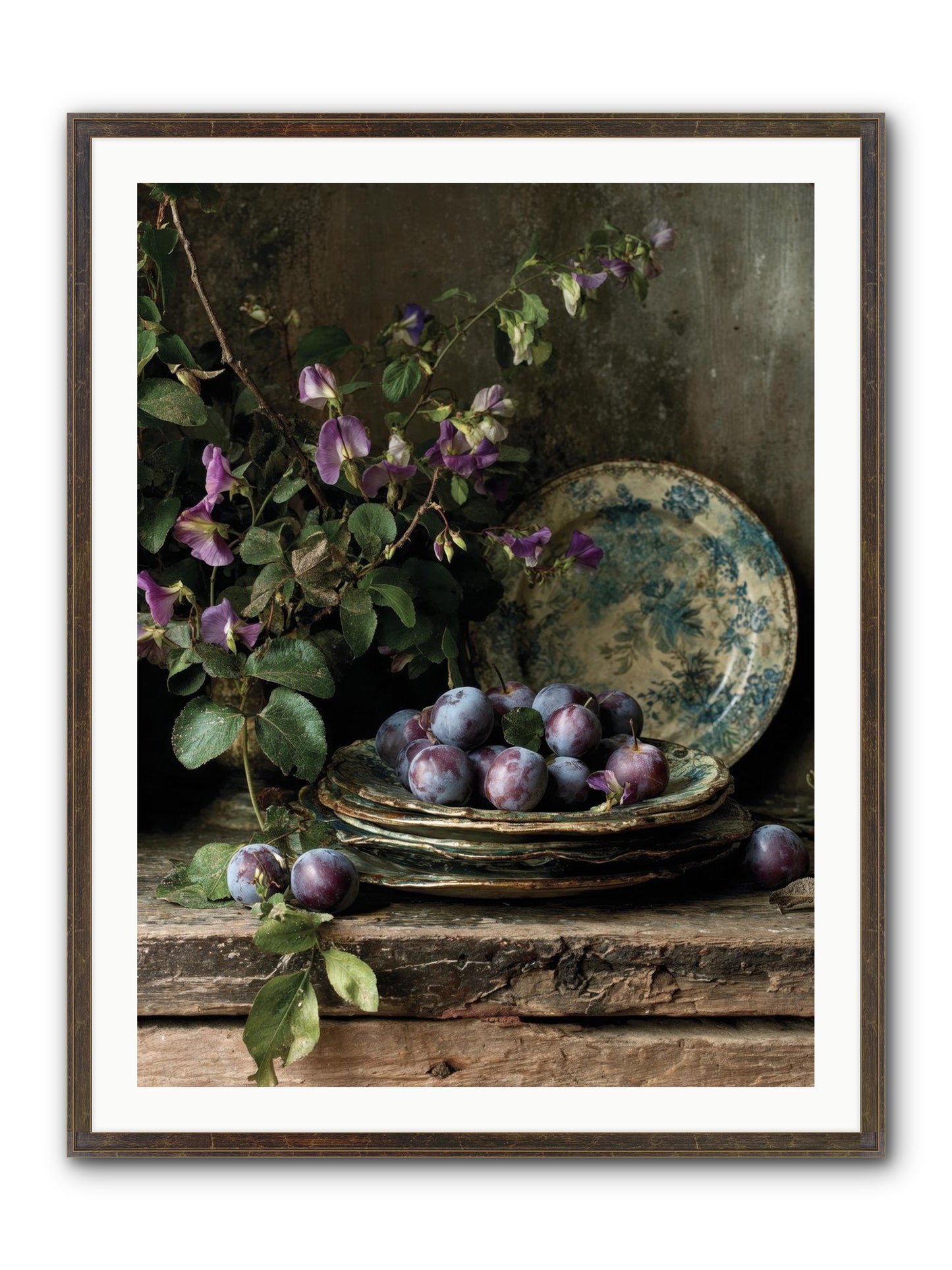 Sunrise Framed Print - Slimwoods Black/Gold 30x40