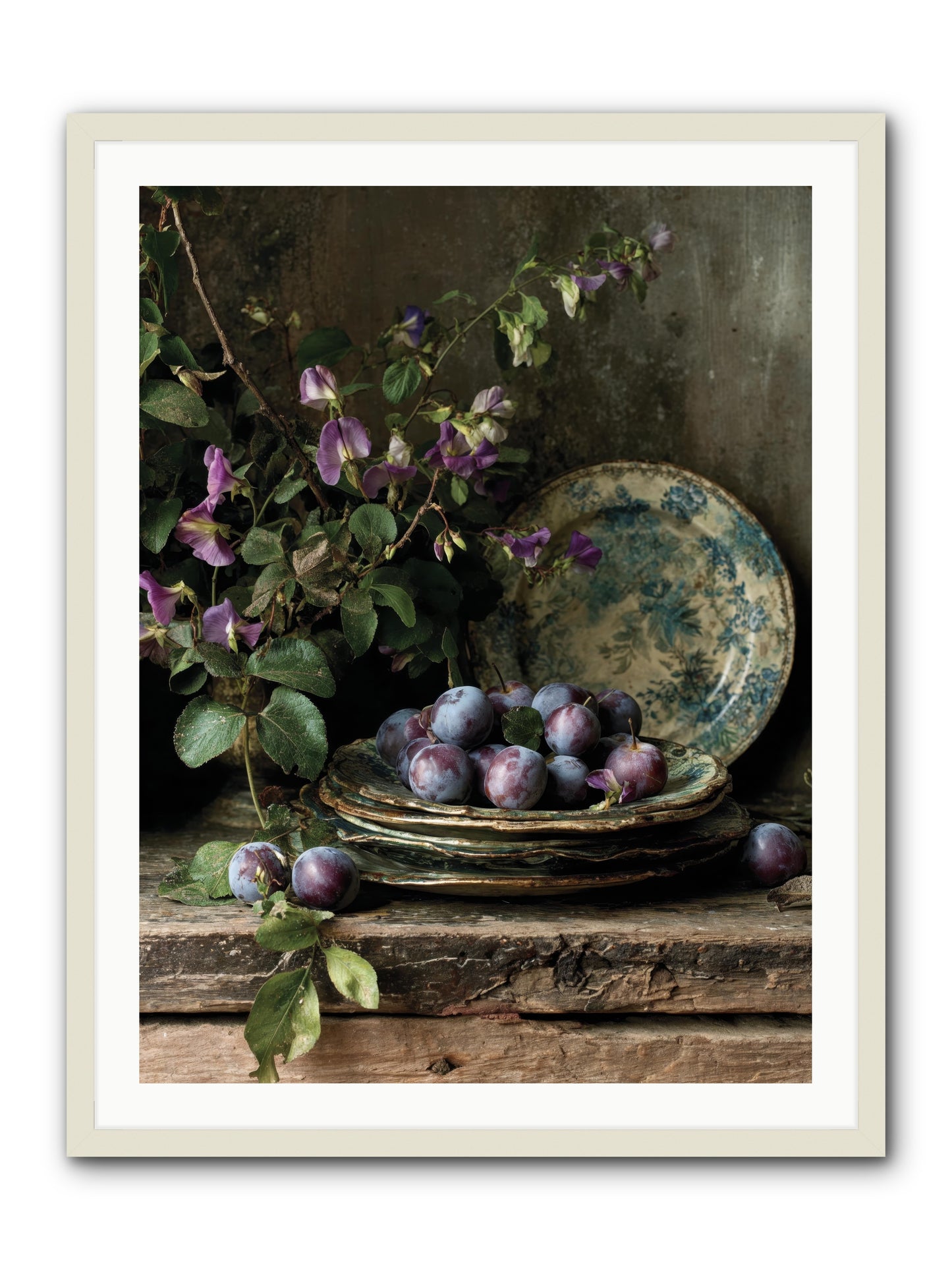 sunrise -- Framed Print - White 30x40