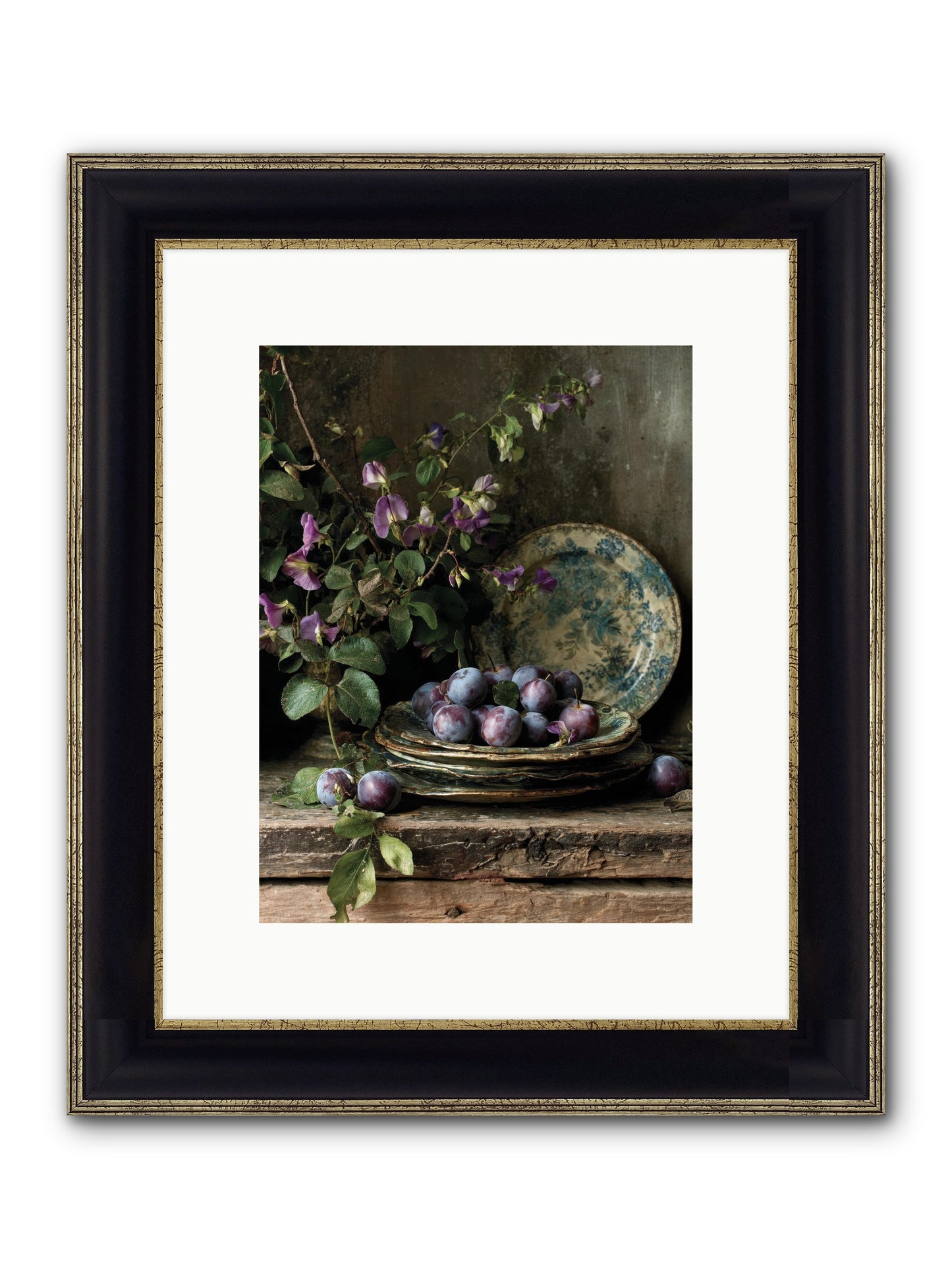 Sunrise Framed Print - Black & Gold 9x12