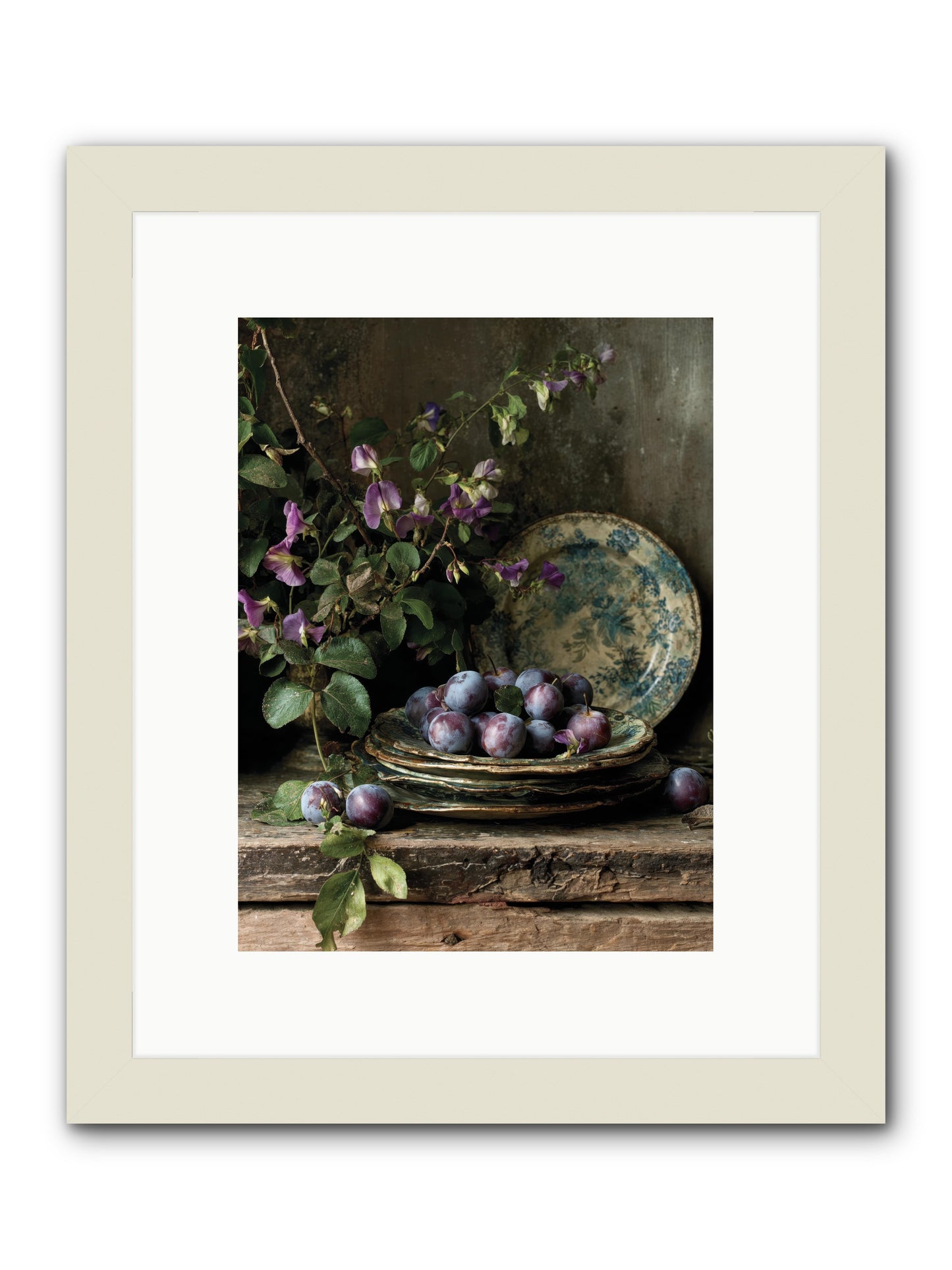 sunrise -- Framed Print - White 9x12