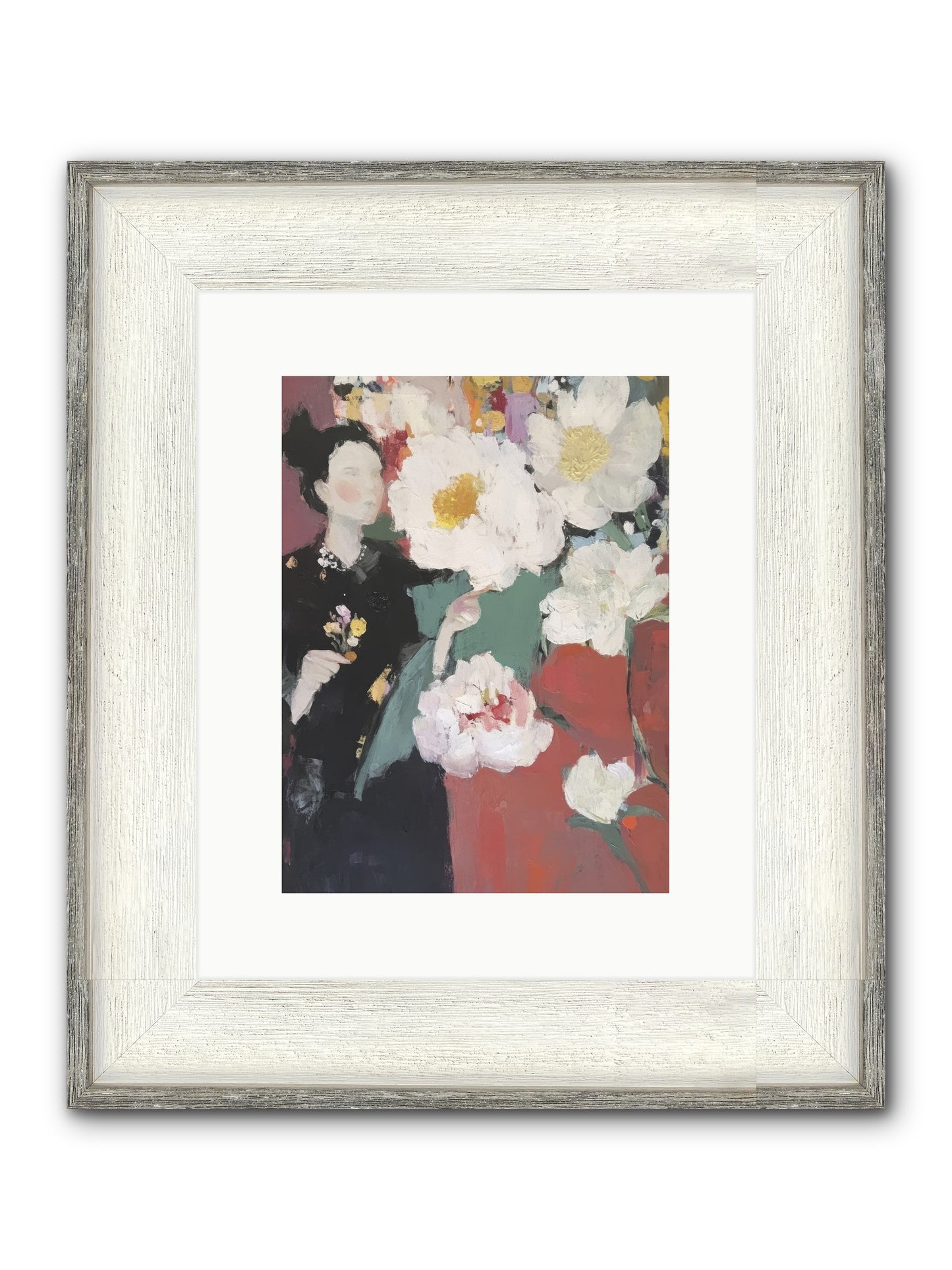 Sunrise Stroll Framed Print - Driftwood White 9x12