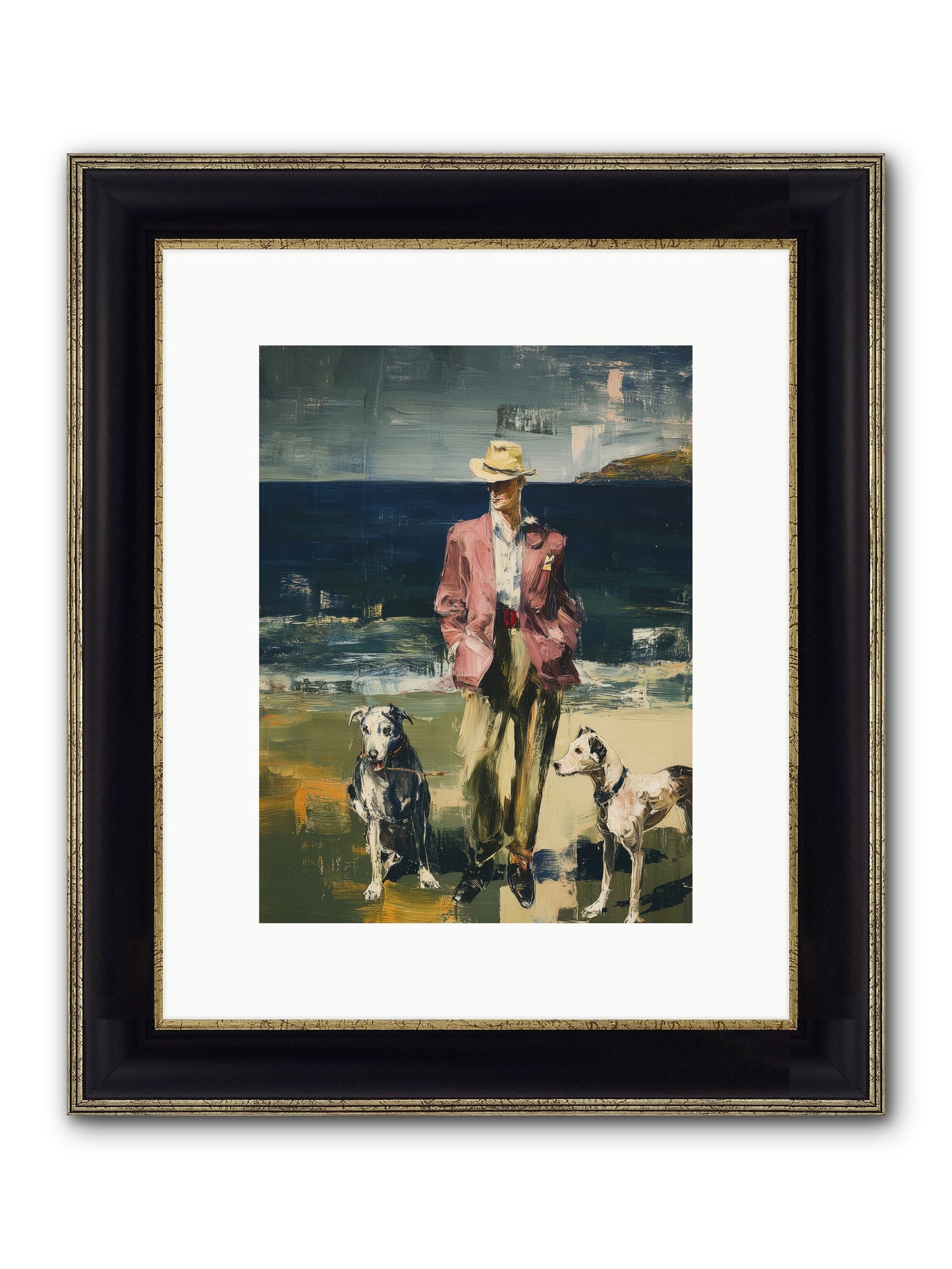 Sunset Captured Framed Print - Black & Gold 9x12