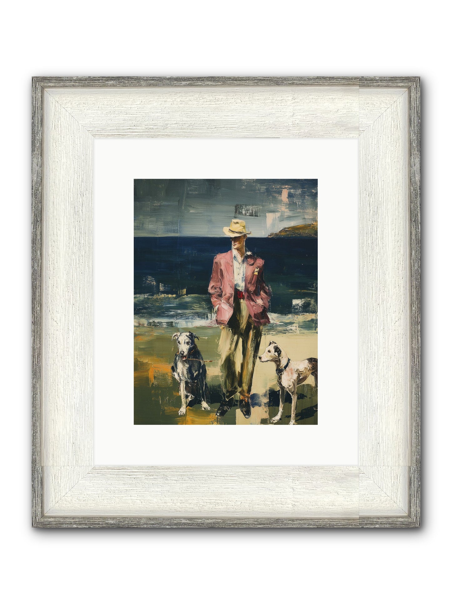 Sunset Captured Framed Print - Driftwood White 9x12