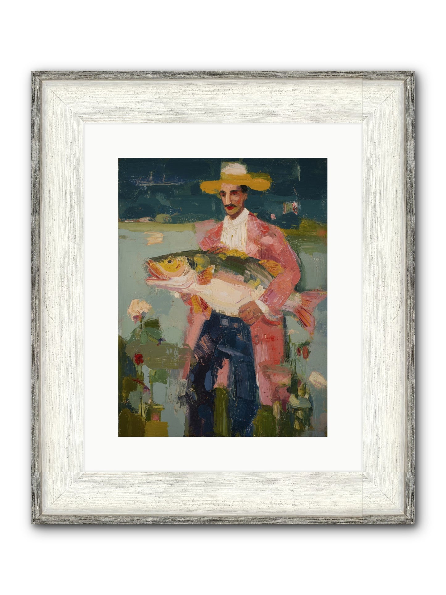 Sunset Feast Framed Print - Driftwood White 12x16