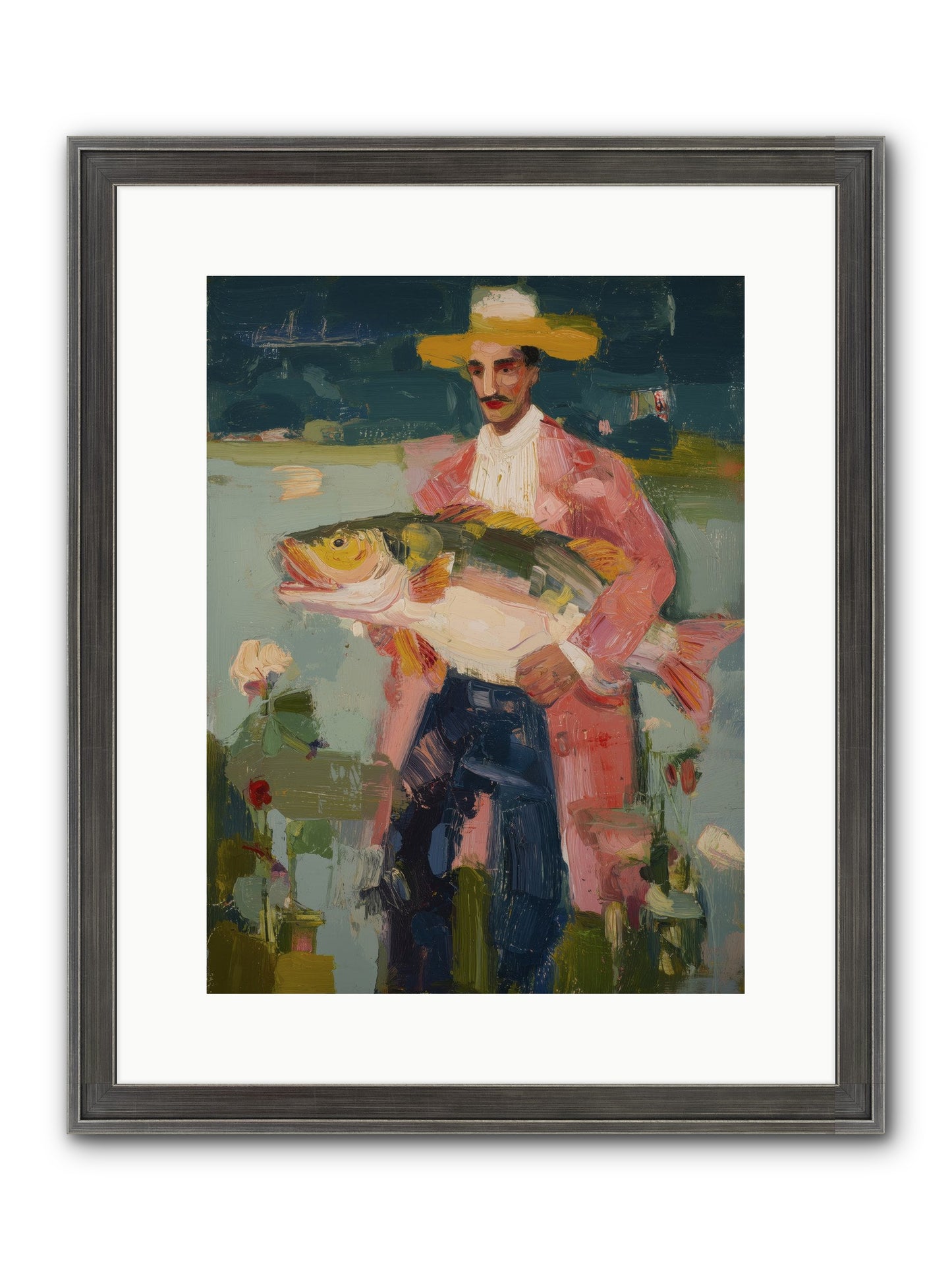 Sunset Feast Framed Print - Slimwoods Black/Silver 12x16