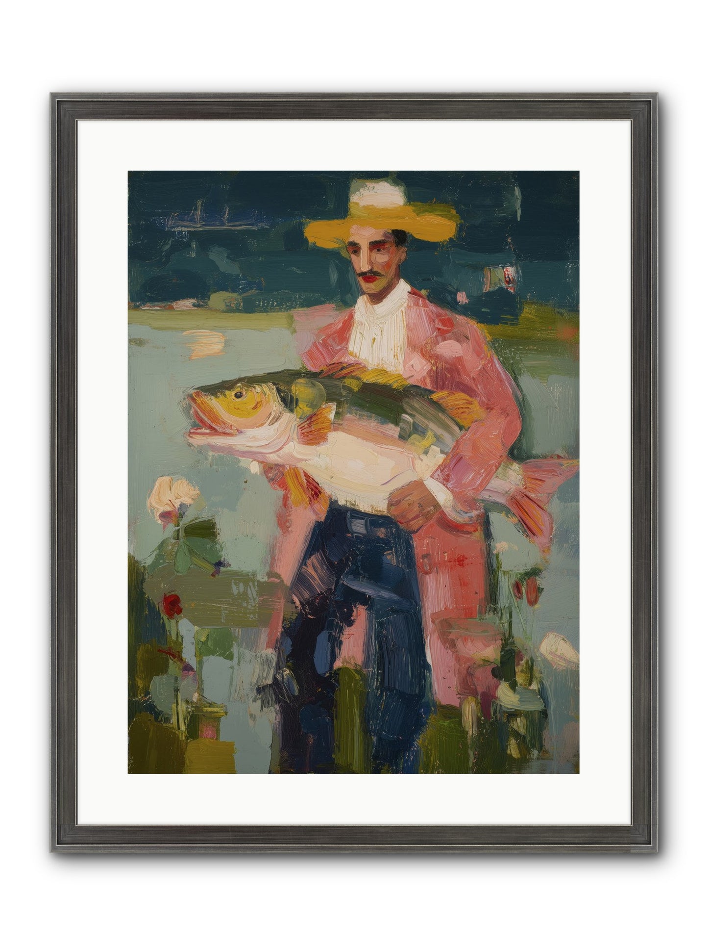 Sunset Feast Framed Print - Slimwoods Black/Silver 18x24