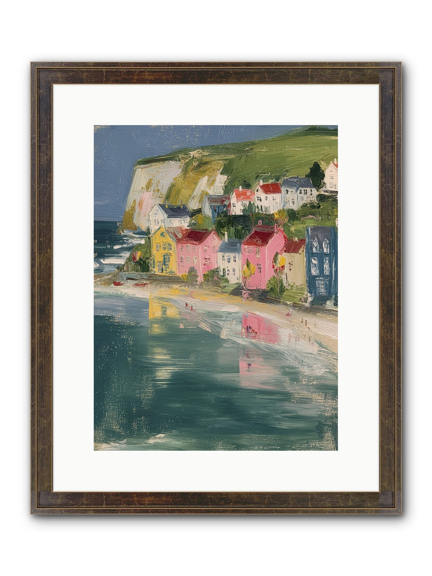 Sunset Hues Framed Print - Slimwoods Black/Gold 12x16