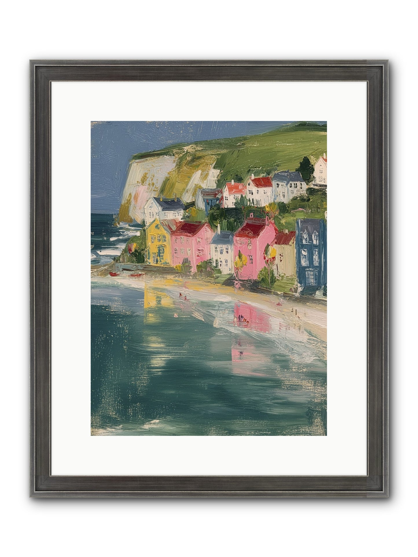 Sunset Hues Framed Print - Slimwoods Black/Silver 12x16