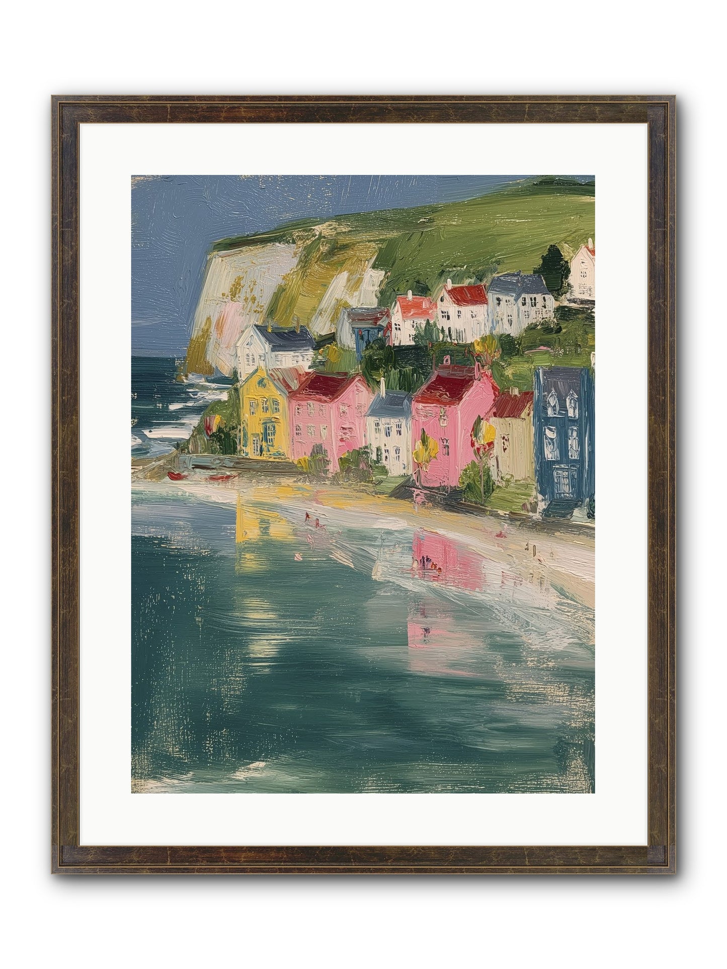 Sunset Hues Framed Print - Slimwoods Black/Gold 18x24