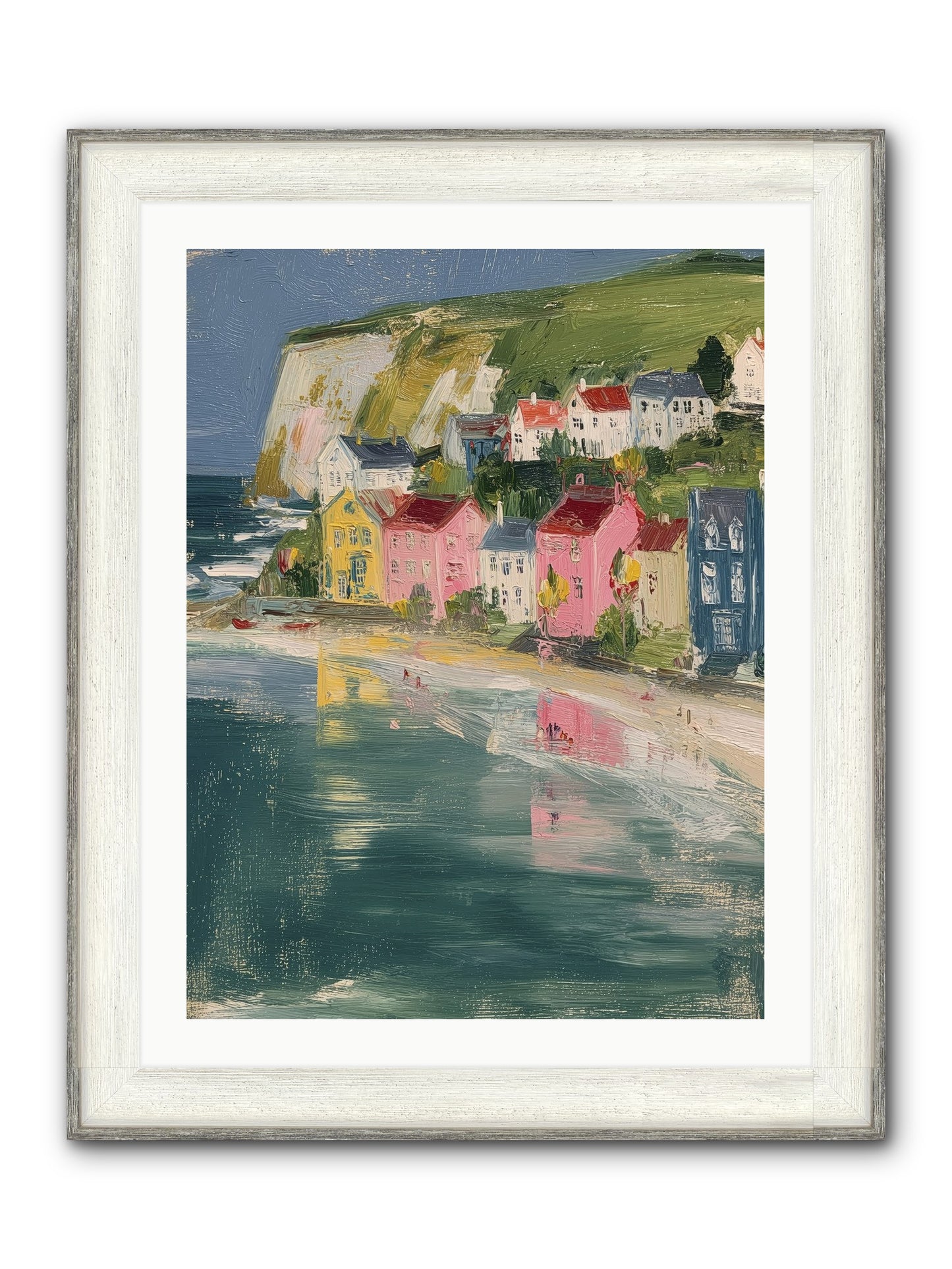 Sunset Hues Framed Print - Driftwood White 24x32