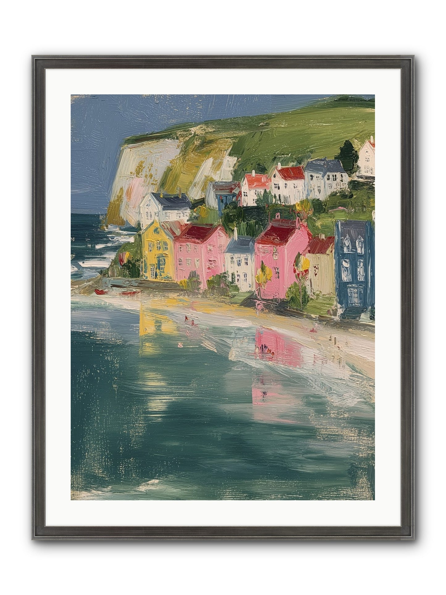Sunset Hues Framed Print - Slimwoods Black/Silver 24x32