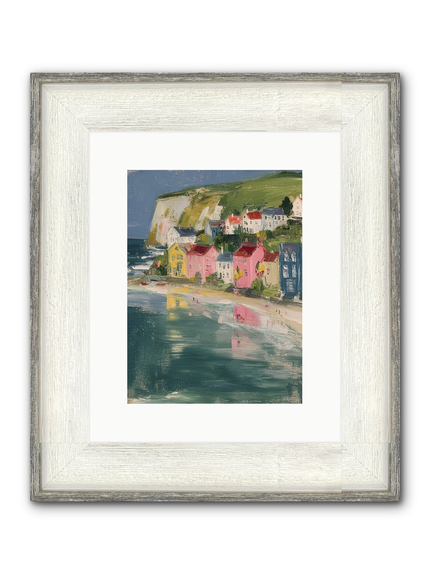 Sunset Hues Framed Print - Driftwood White 9x12