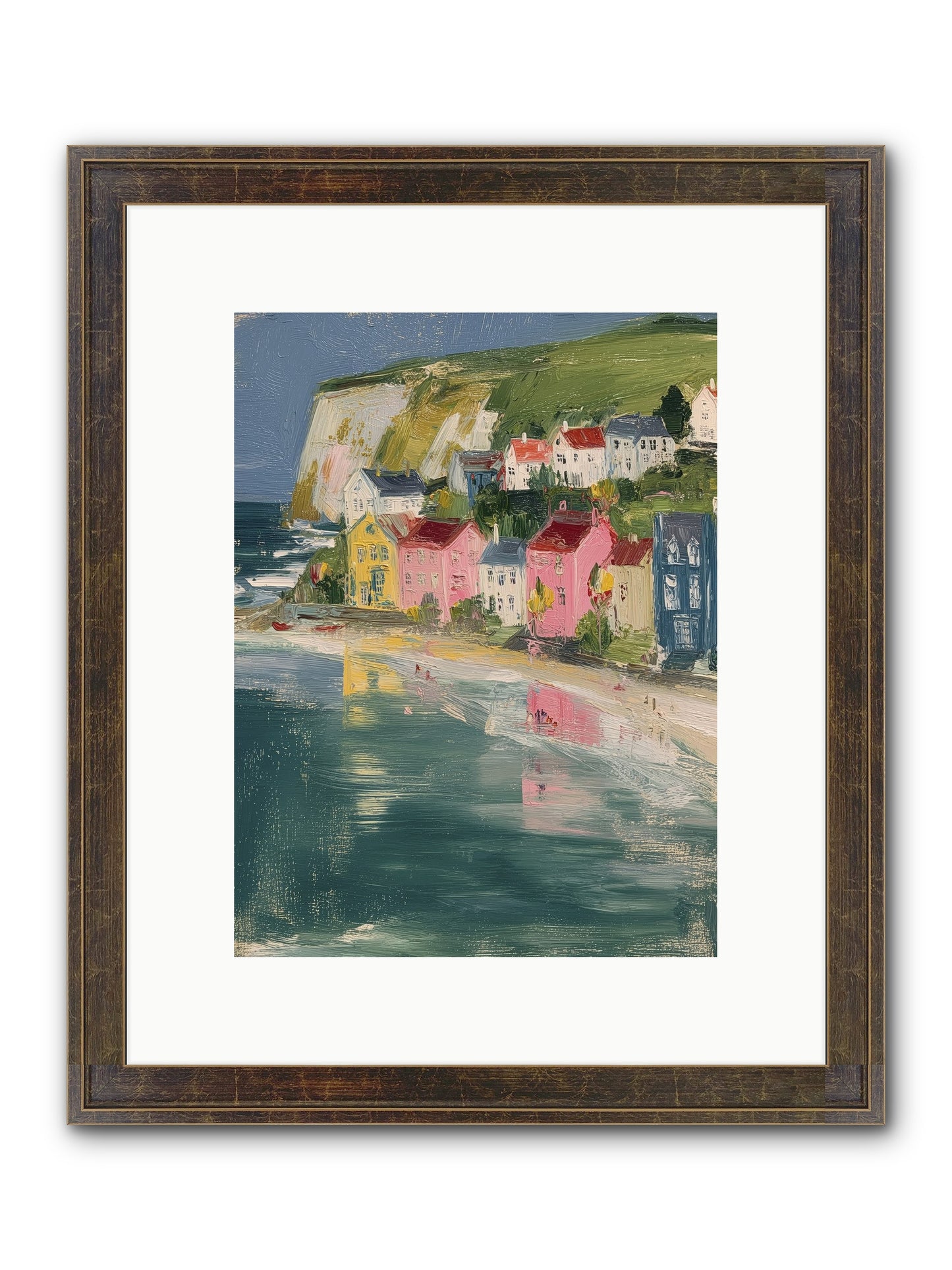 Sunset Hues Framed Print - Slimwoods Black/Gold 9x12