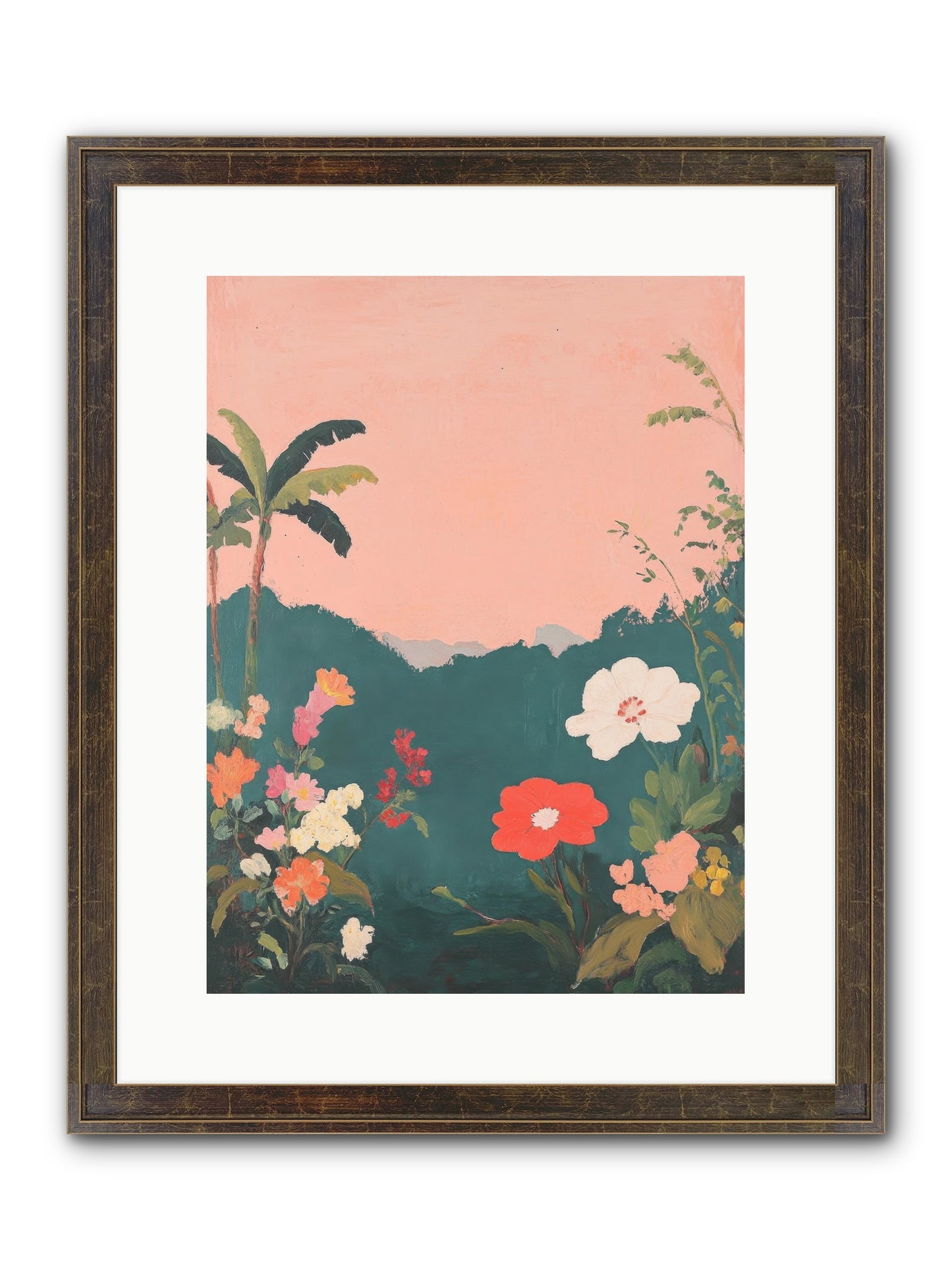 Sunset Marmalade Framed Print - Slimwoods Black/Gold 12x16