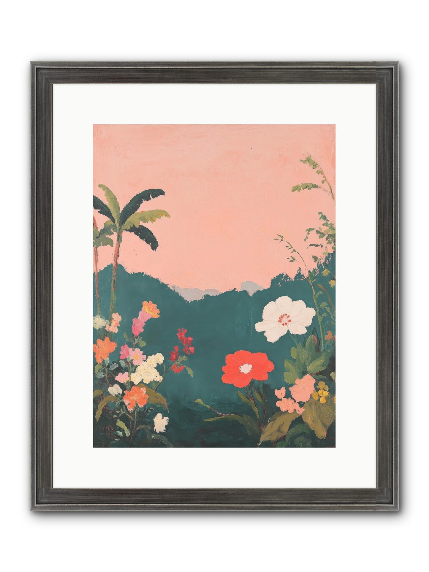 Sunset Marmalade Framed Print - Slimwoods Black/Silver 12x16