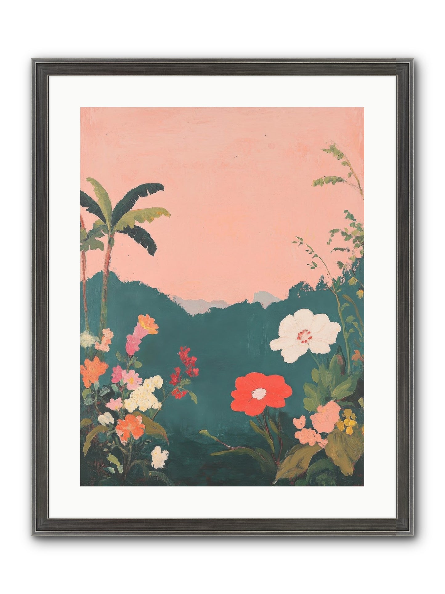 Sunset Marmalade Framed Print - Slimwoods Black/Silver 18x24