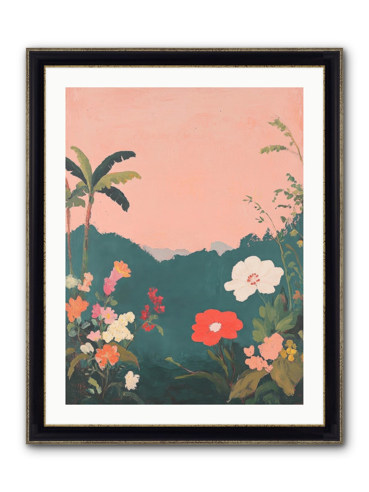 Sunset Marmalade Framed Print - Black & Gold 24x32