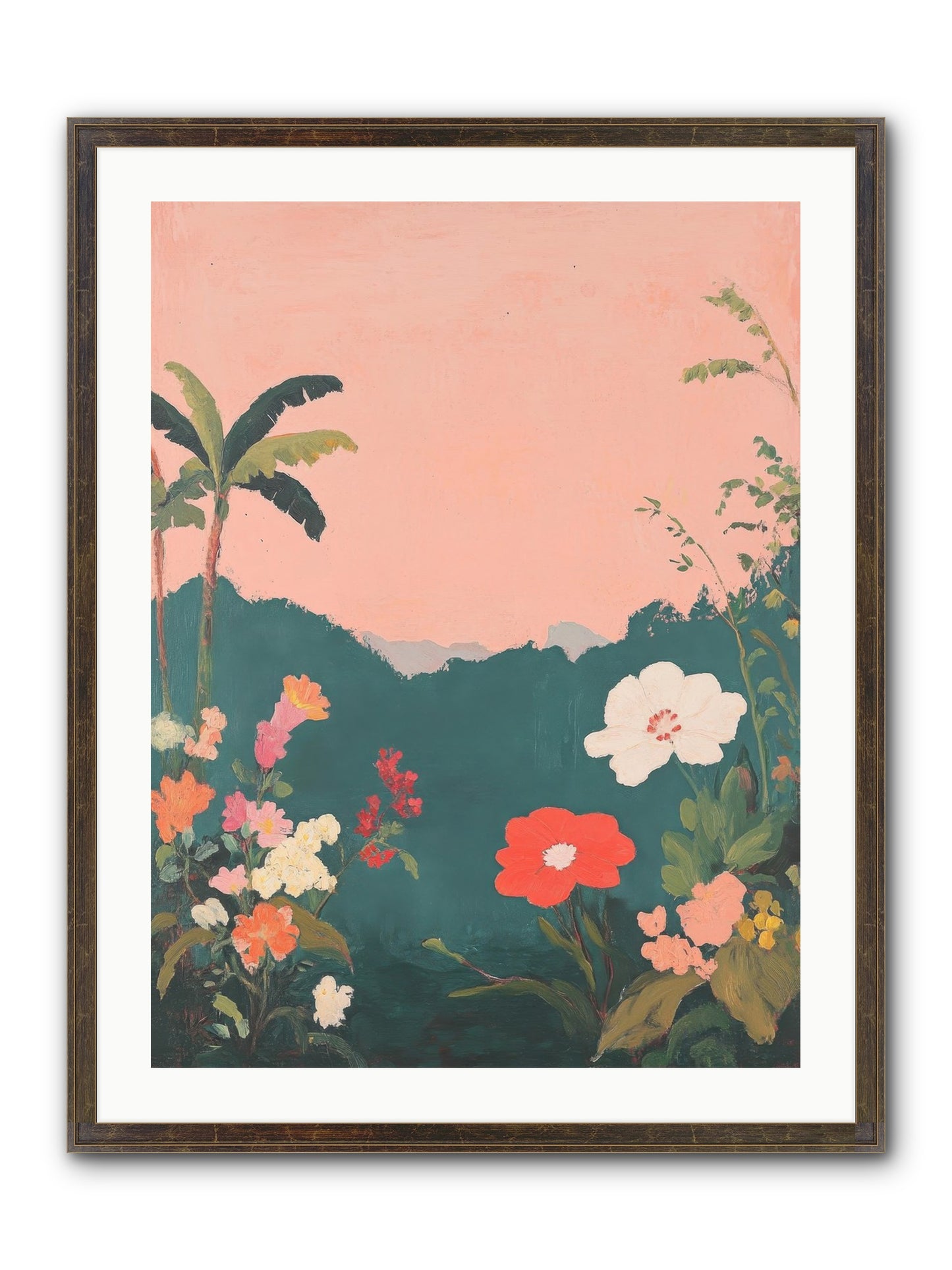 Sunset Marmalade Framed Print - Slimwoods Black/Gold 24x32