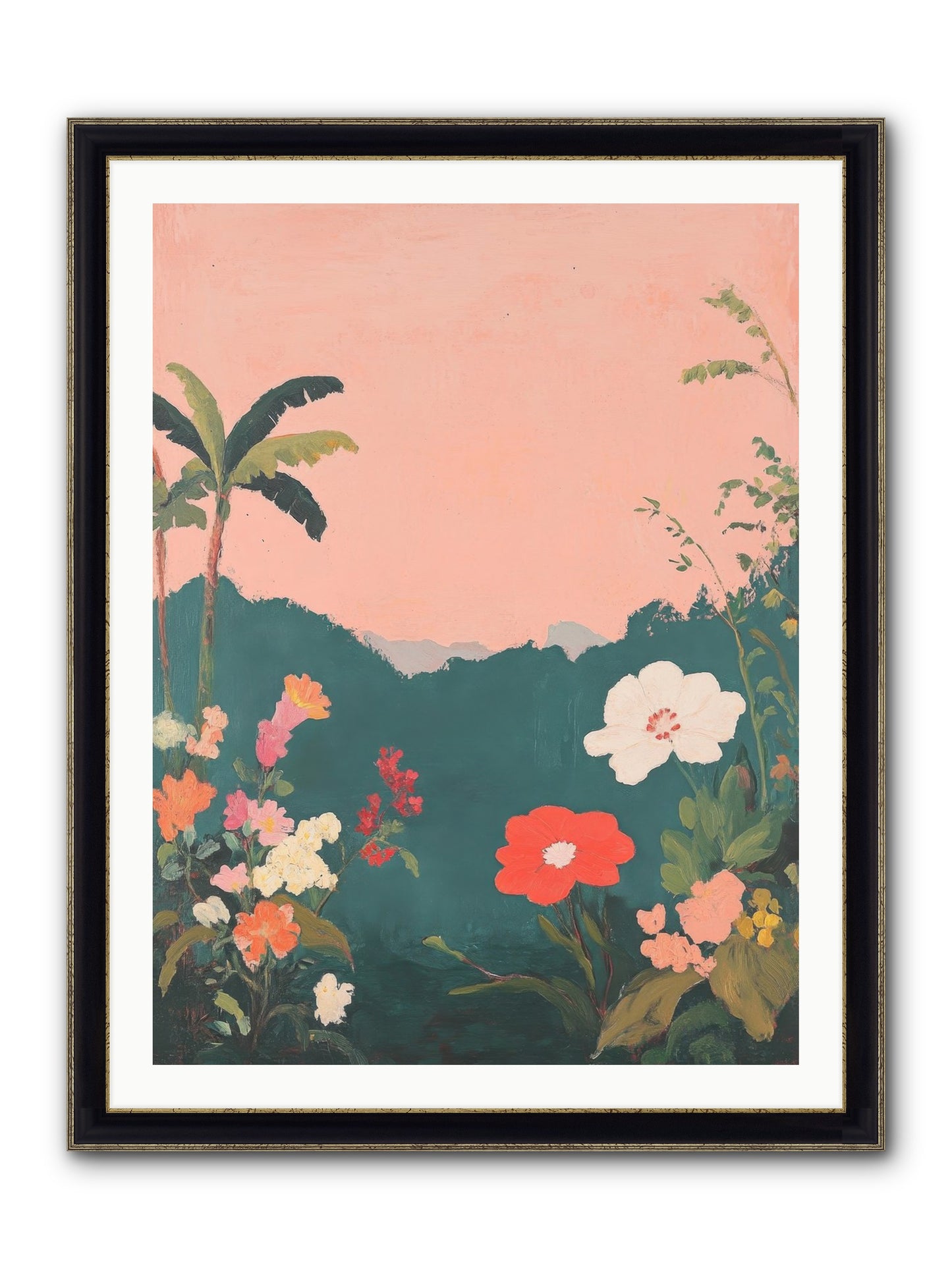 Sunset Marmalade Framed Print - Black & Gold 30x40
