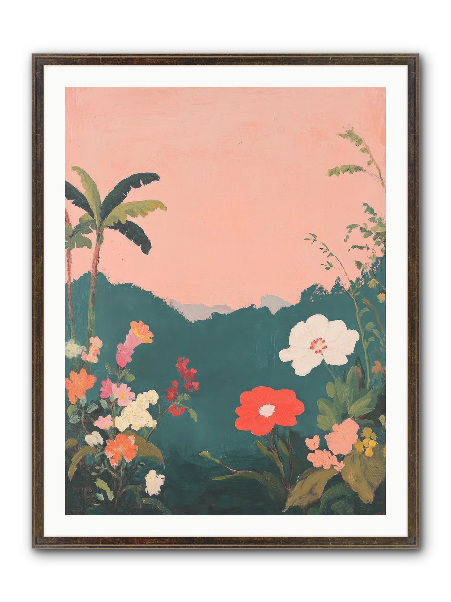 Sunset Marmalade Framed Print - Slimwoods Black/Gold 30x40