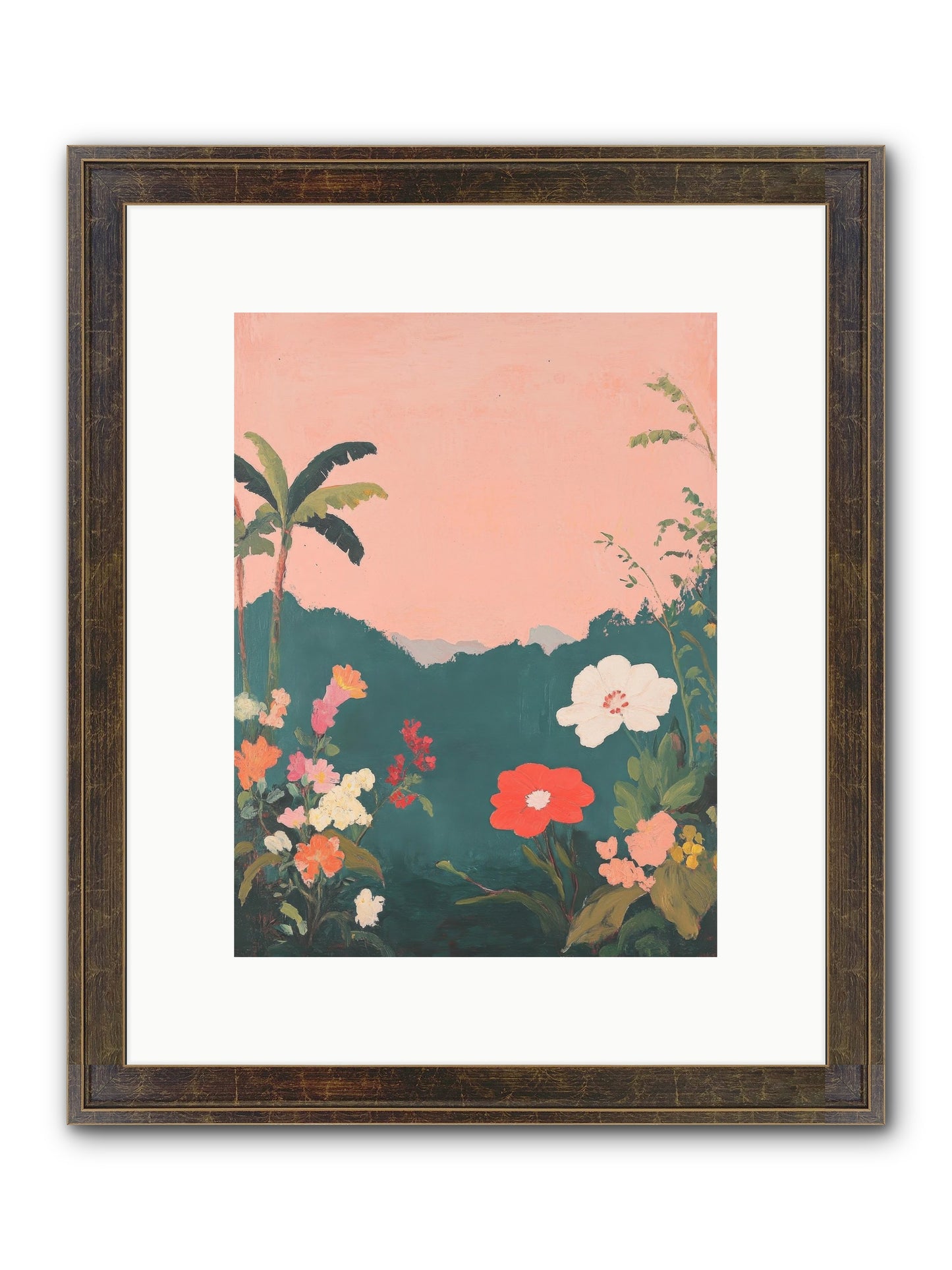 Sunset Marmalade Framed Print - Slimwoods Black/Gold 9x12