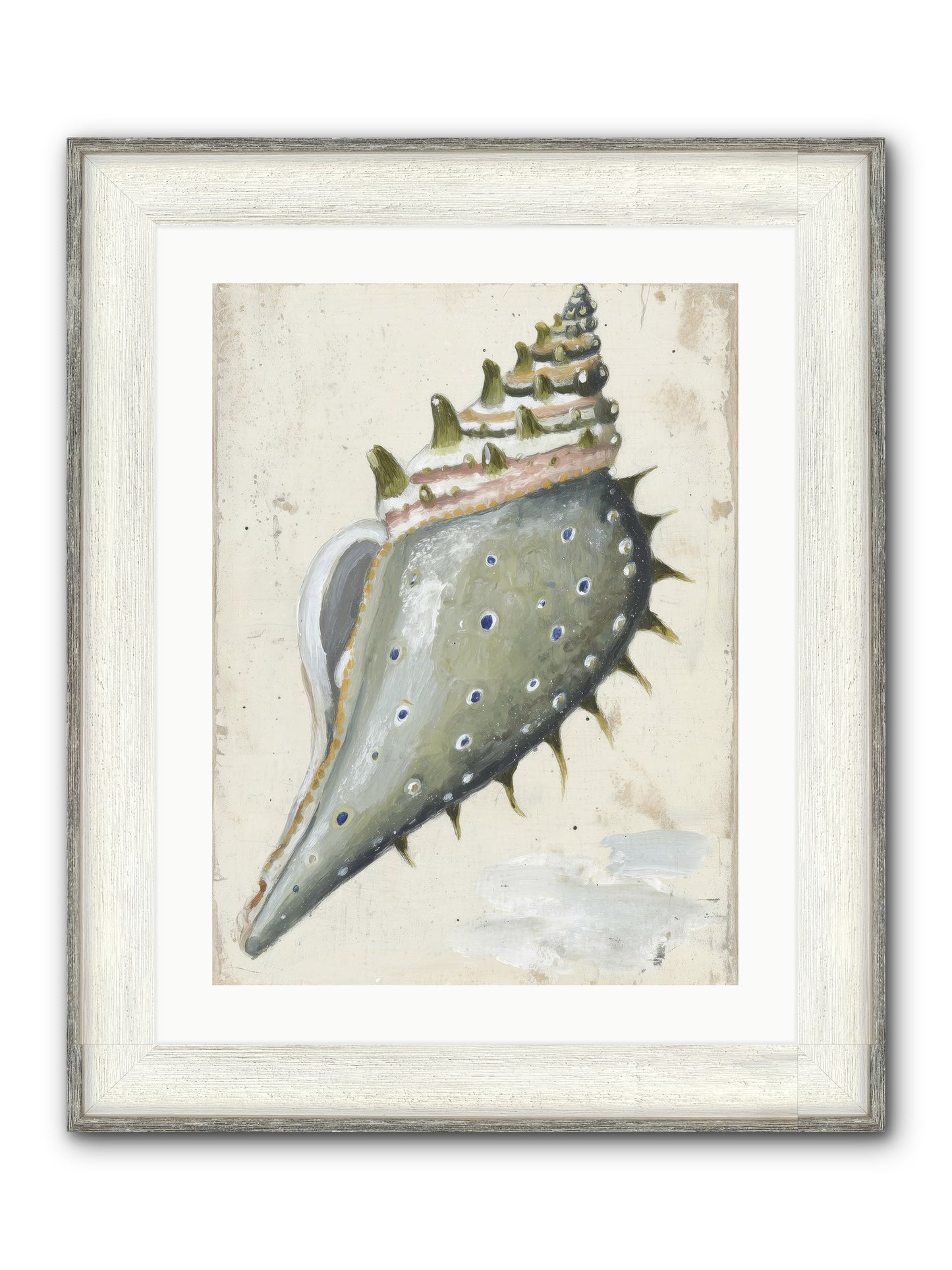 Sunset's Token Framed Print - Driftwood White 18x24