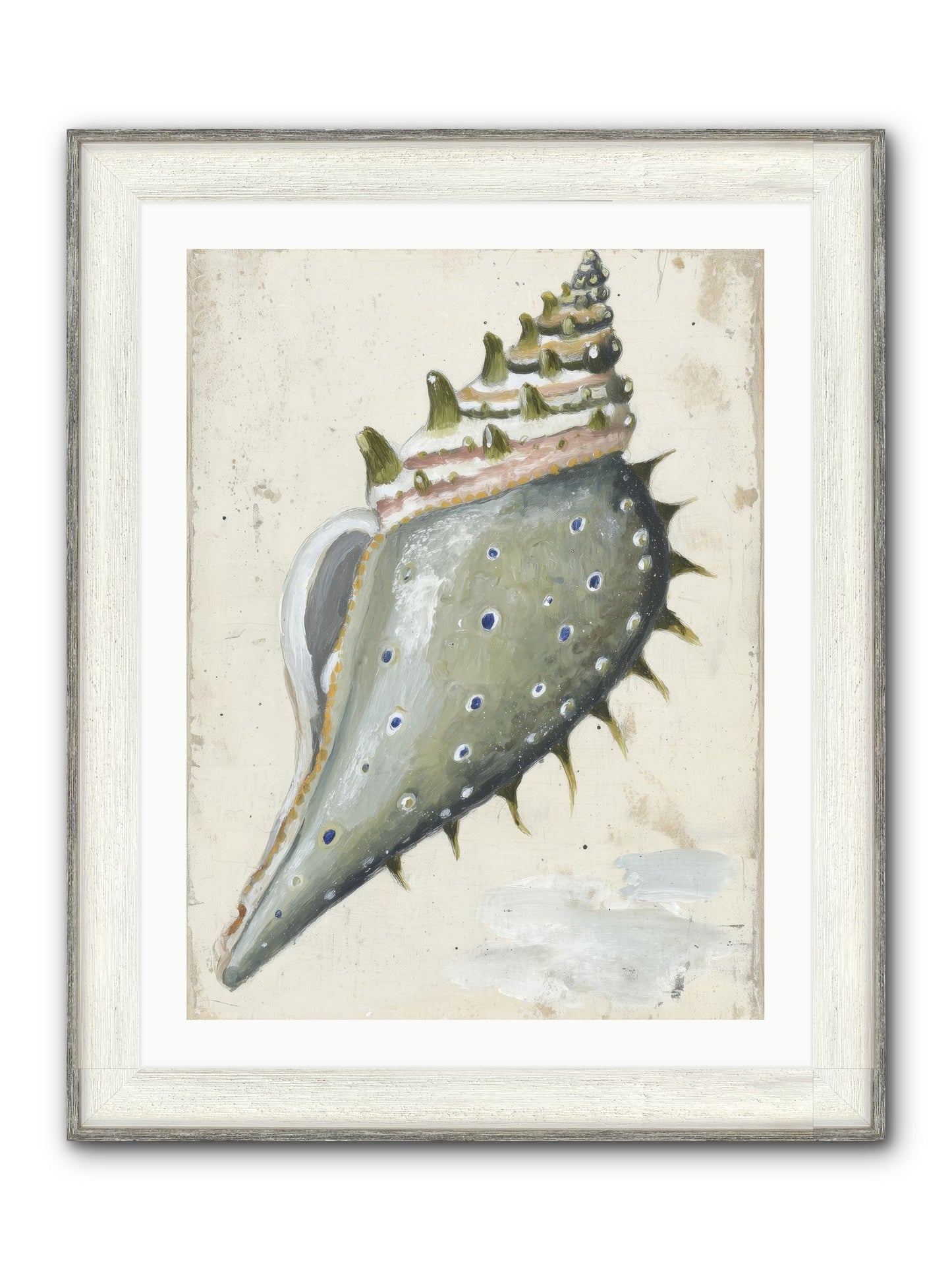 Sunset's Token Framed Print - Driftwood White 24x32