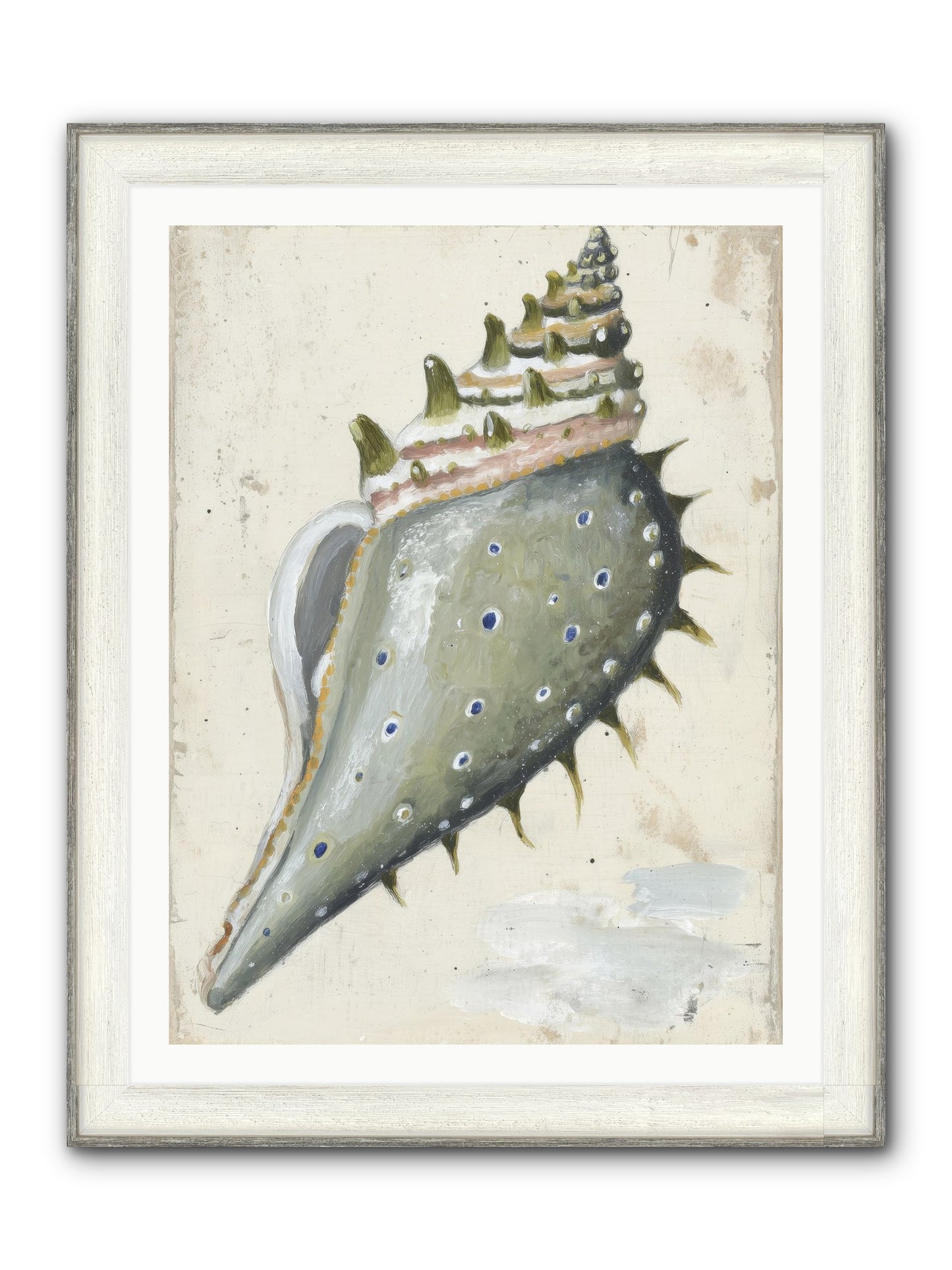 Sunset's Token Framed Print - Driftwood White 30x40