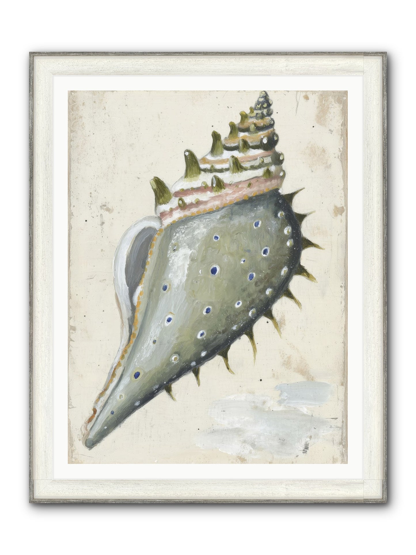 Sunset's Token Framed Print - Driftwood White 36x48