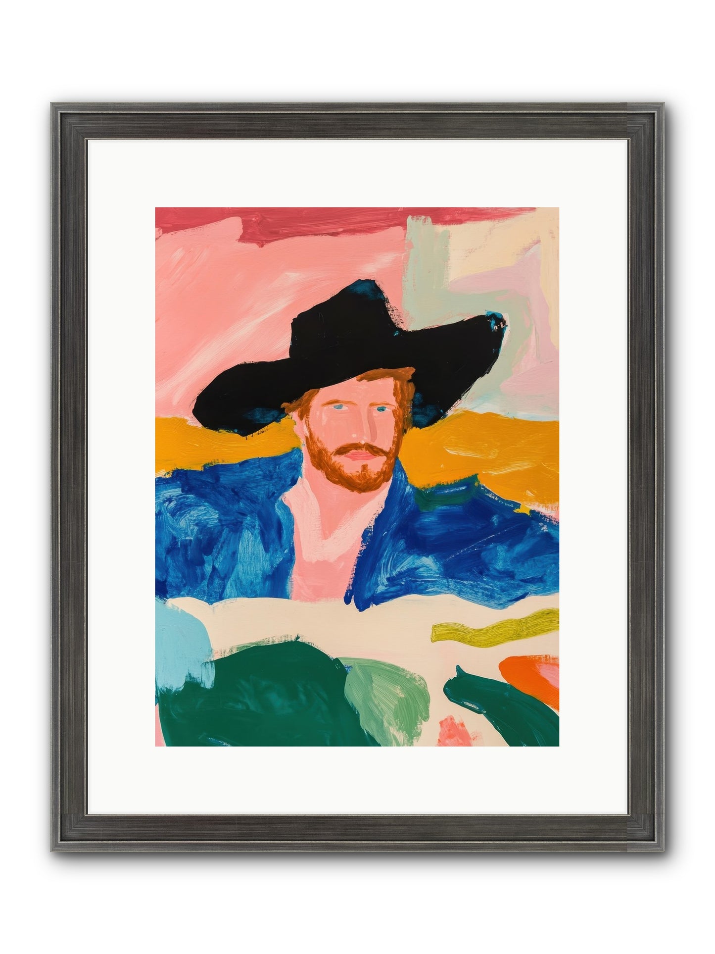 Sunset Wrangler Framed Print - Slimwoods Black/Silver 12x16