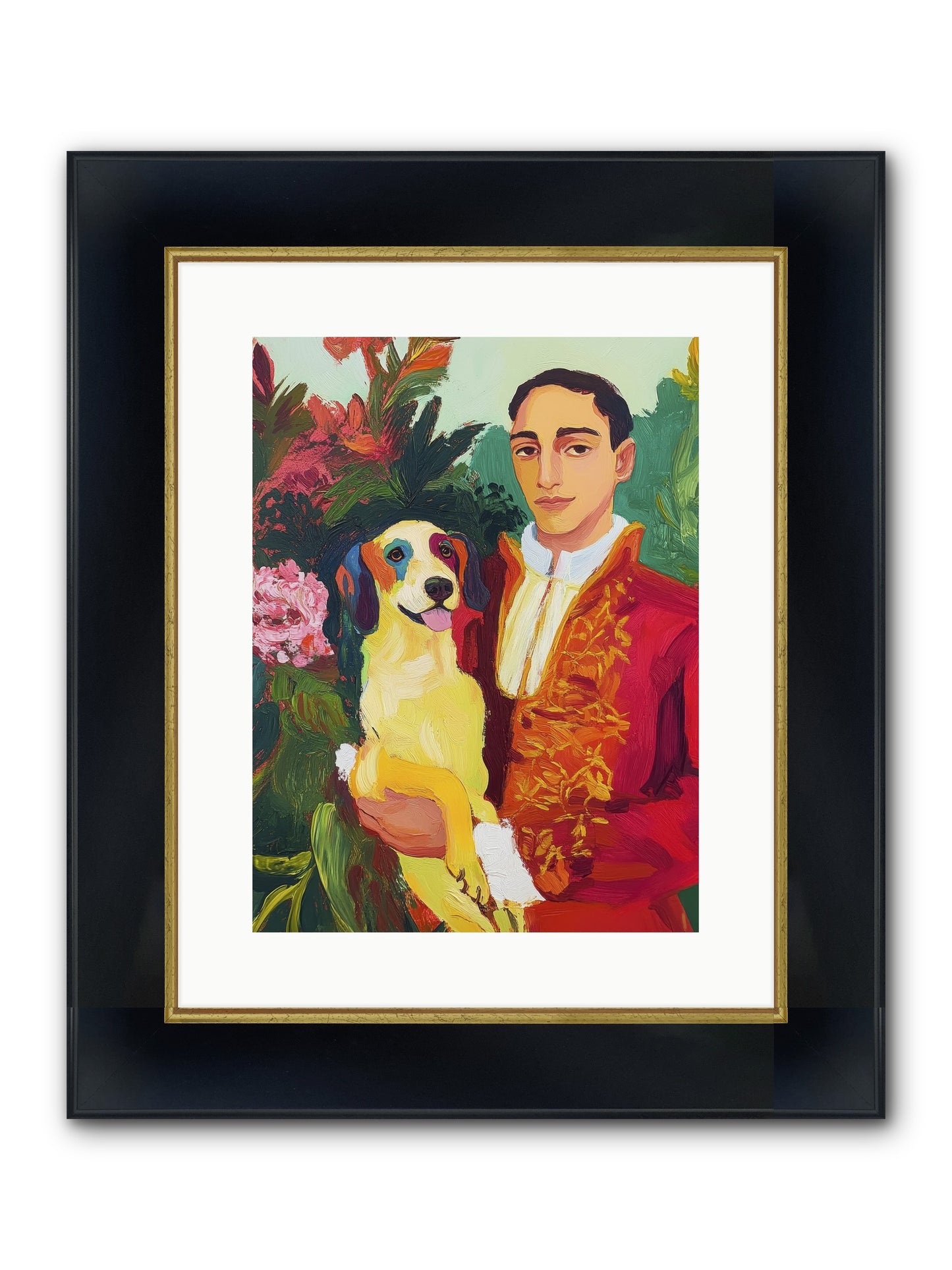 Sunshine Made Real Framed Print - Wide Black w/Gold 12x16