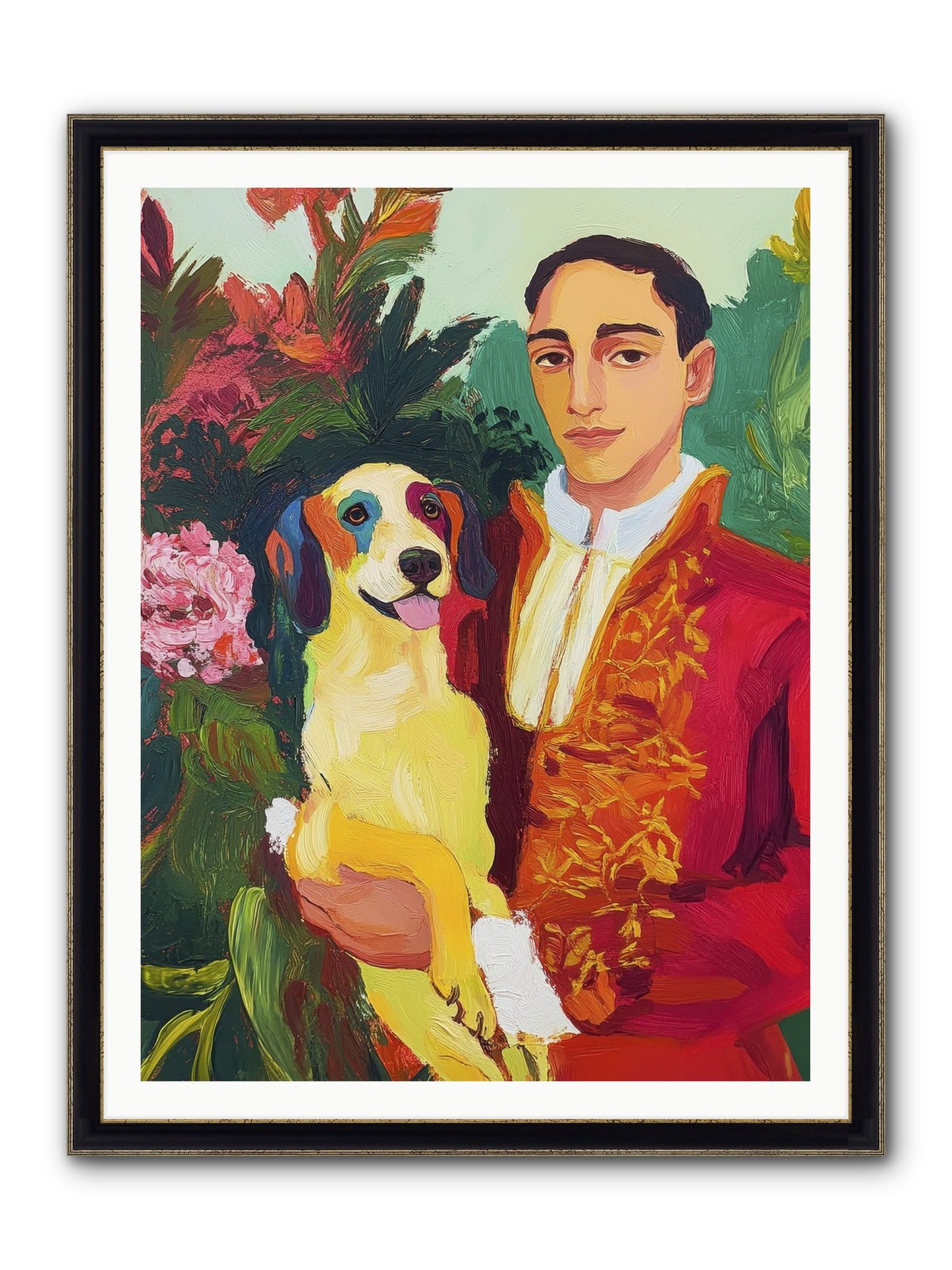 Sunshine Made Real Framed Print - Black & Gold 36x48