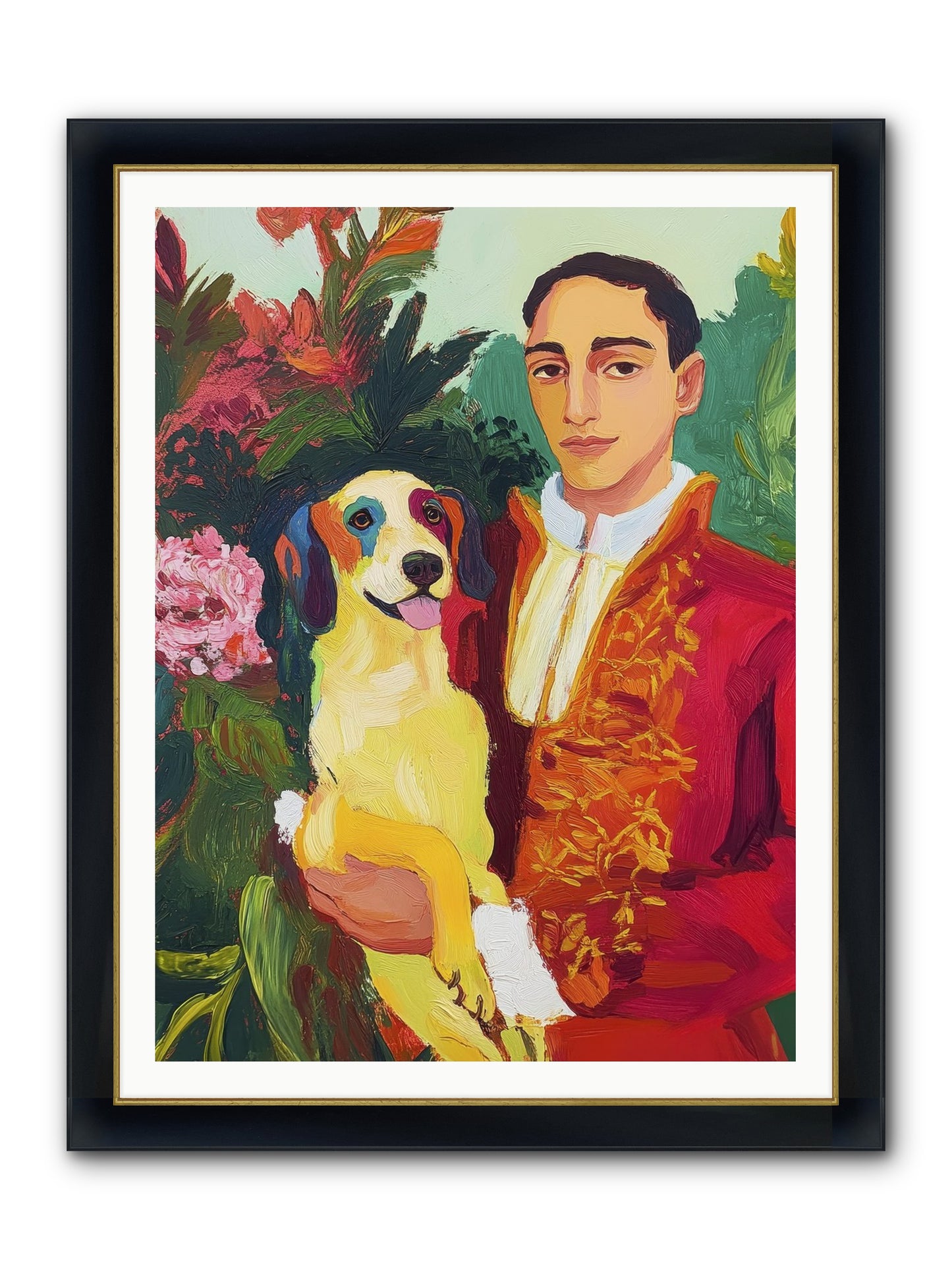 Sunshine Made Real Framed Print - Wide Black w/Gold 36x48