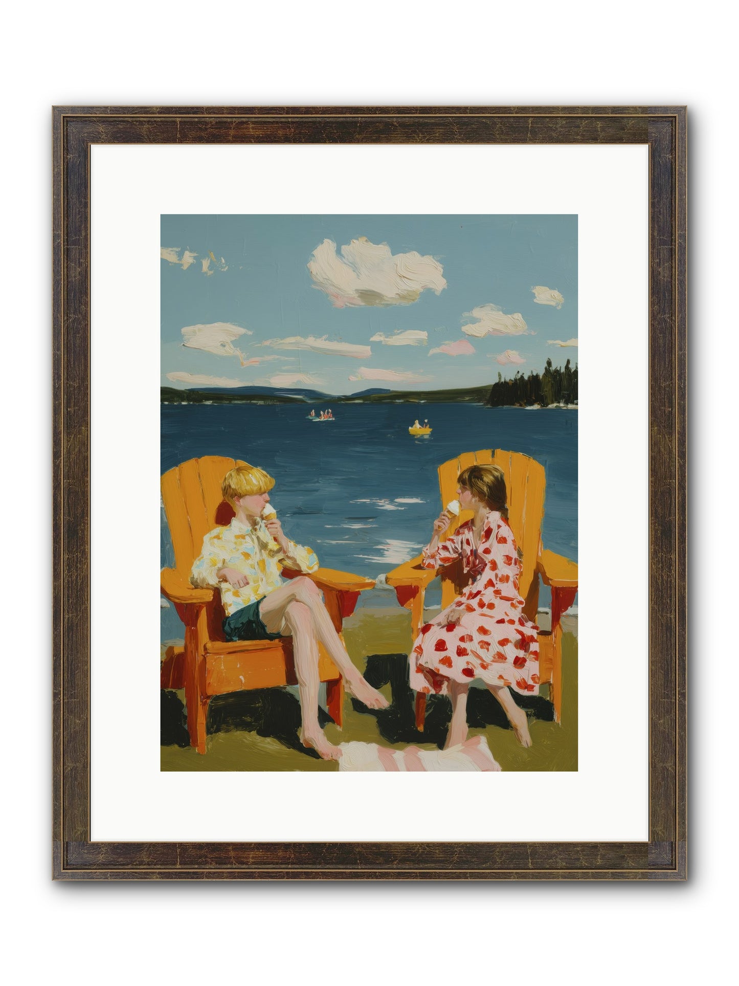 Sunshine Memories Framed Print - Slimwoods Black/Gold 12x16